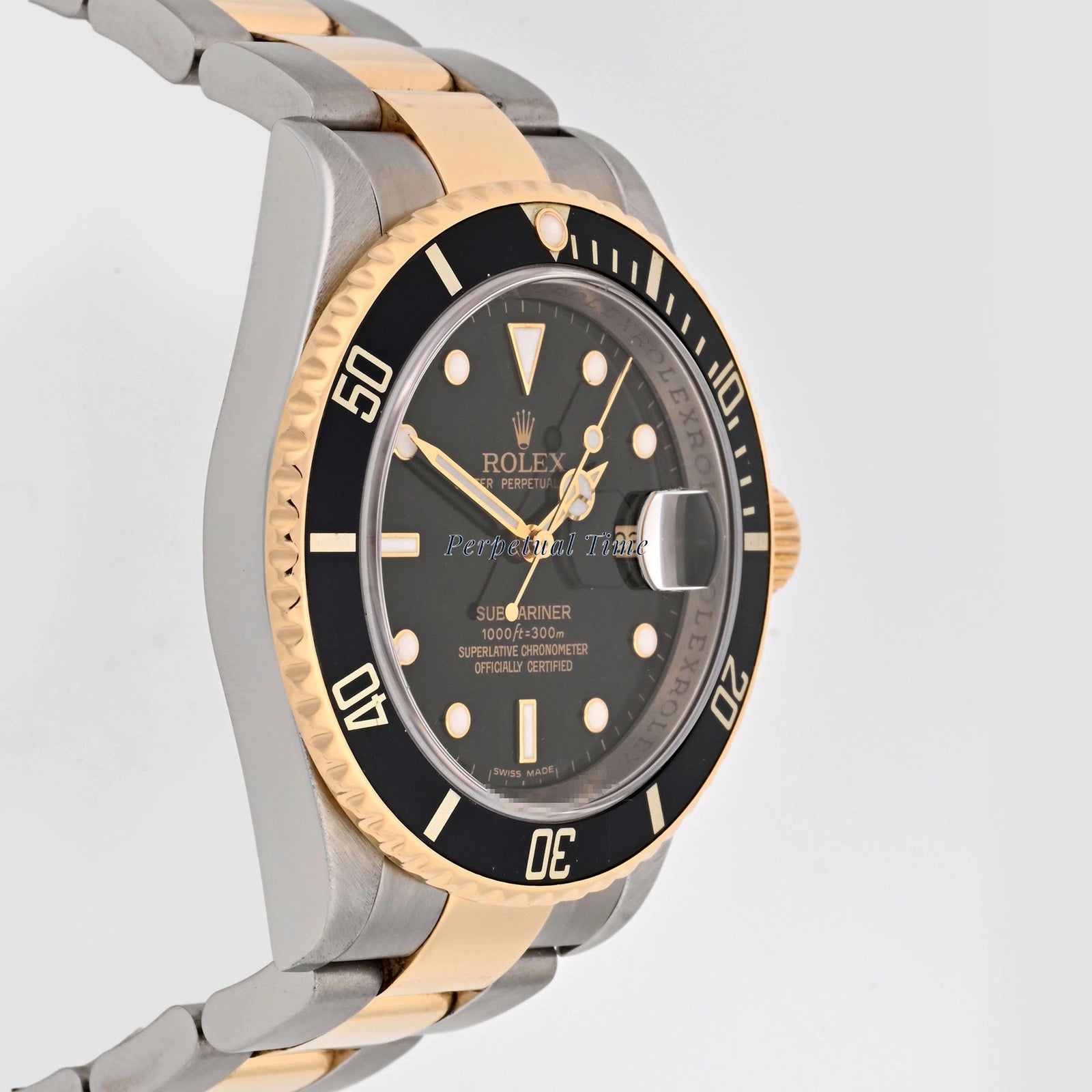 Rolex Submariner Black Dial on Oyster 16613 Card 2008