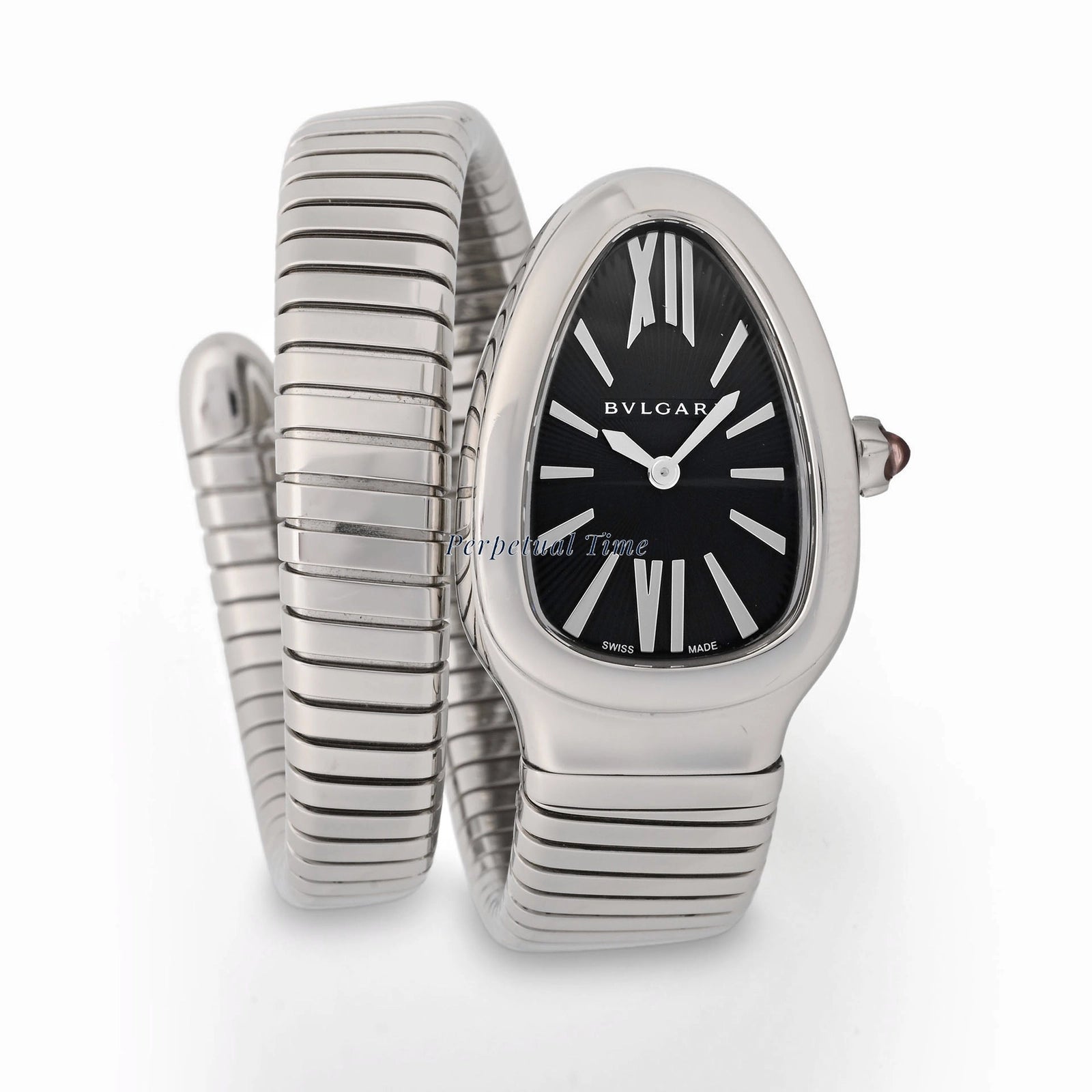 Bvlgari Serpenti Tubogas Black Dial on Spiral 102182SP35S
