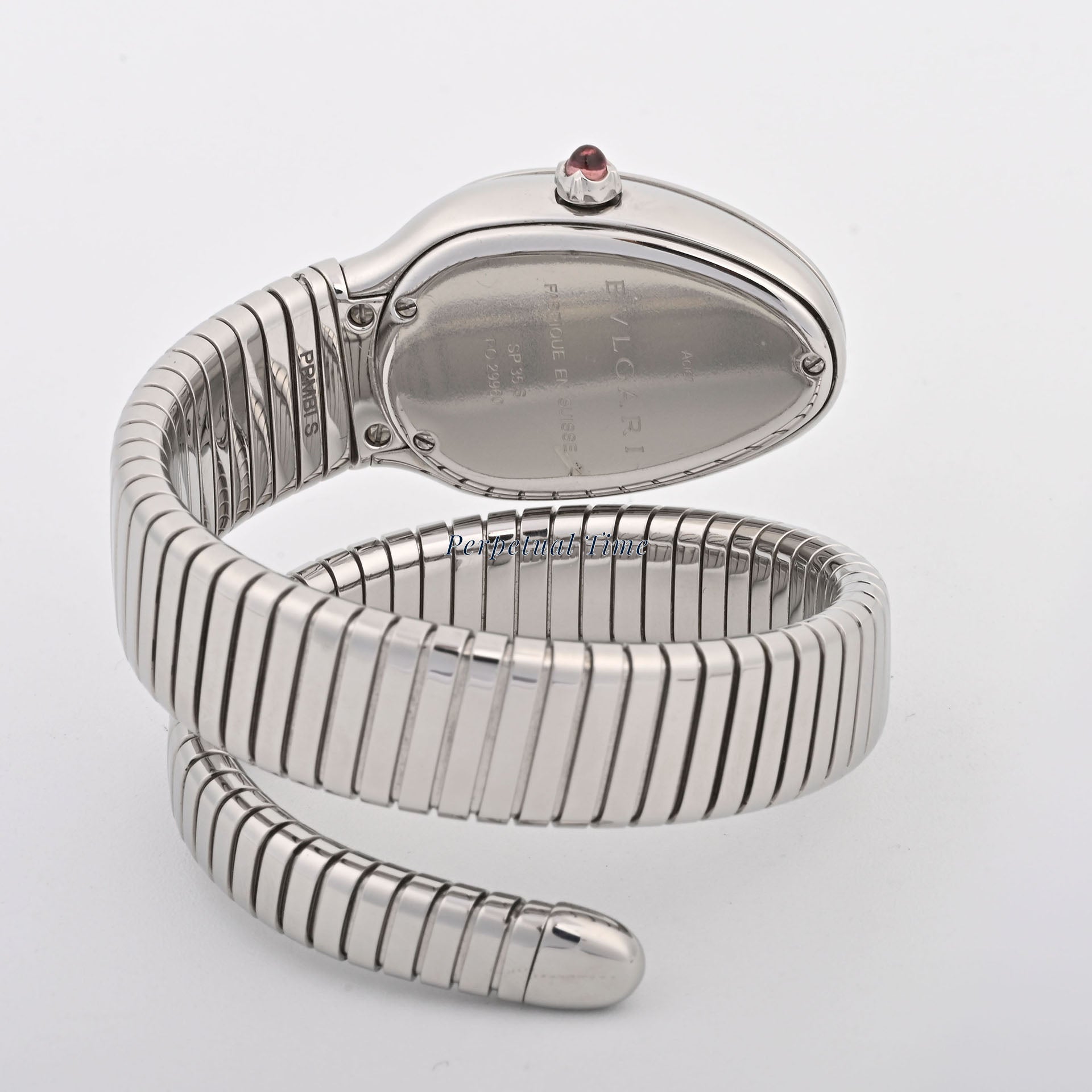 Bvlgari Serpenti Tubogas Black Dial on Spiral band 102182SP35S