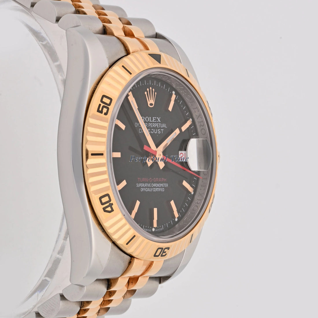 Rolex Datejust 36 Black Stick Dial on Jubilee 116261