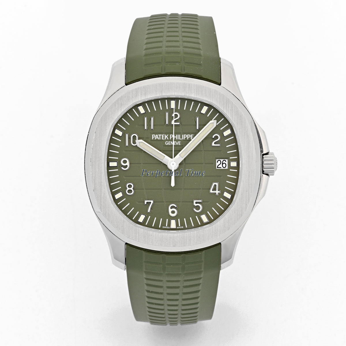 Patek Philippe Aquanaut Green Dial 5168G-010 White Gold 40mm