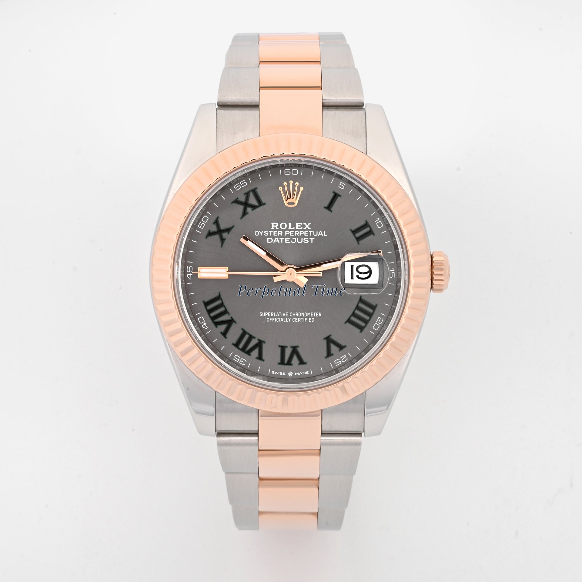 Rolex Datejust 41 Slate Gray Green Roman Dial on Oyster band 126331 Card 2022