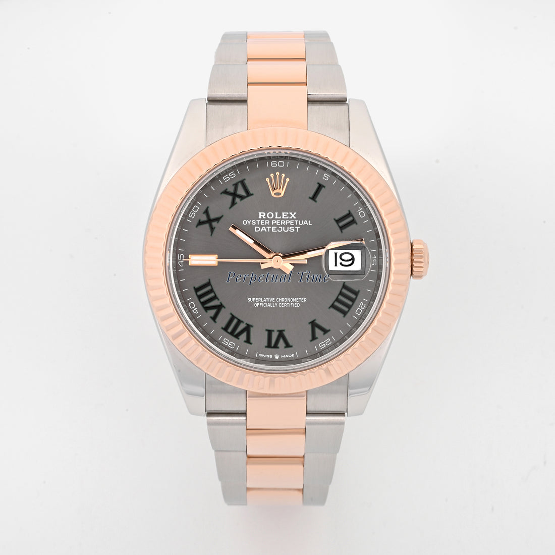 Rolex Datejust 41 Slate Gray Green Roman Dial on Oyster band 126331 Card 2022