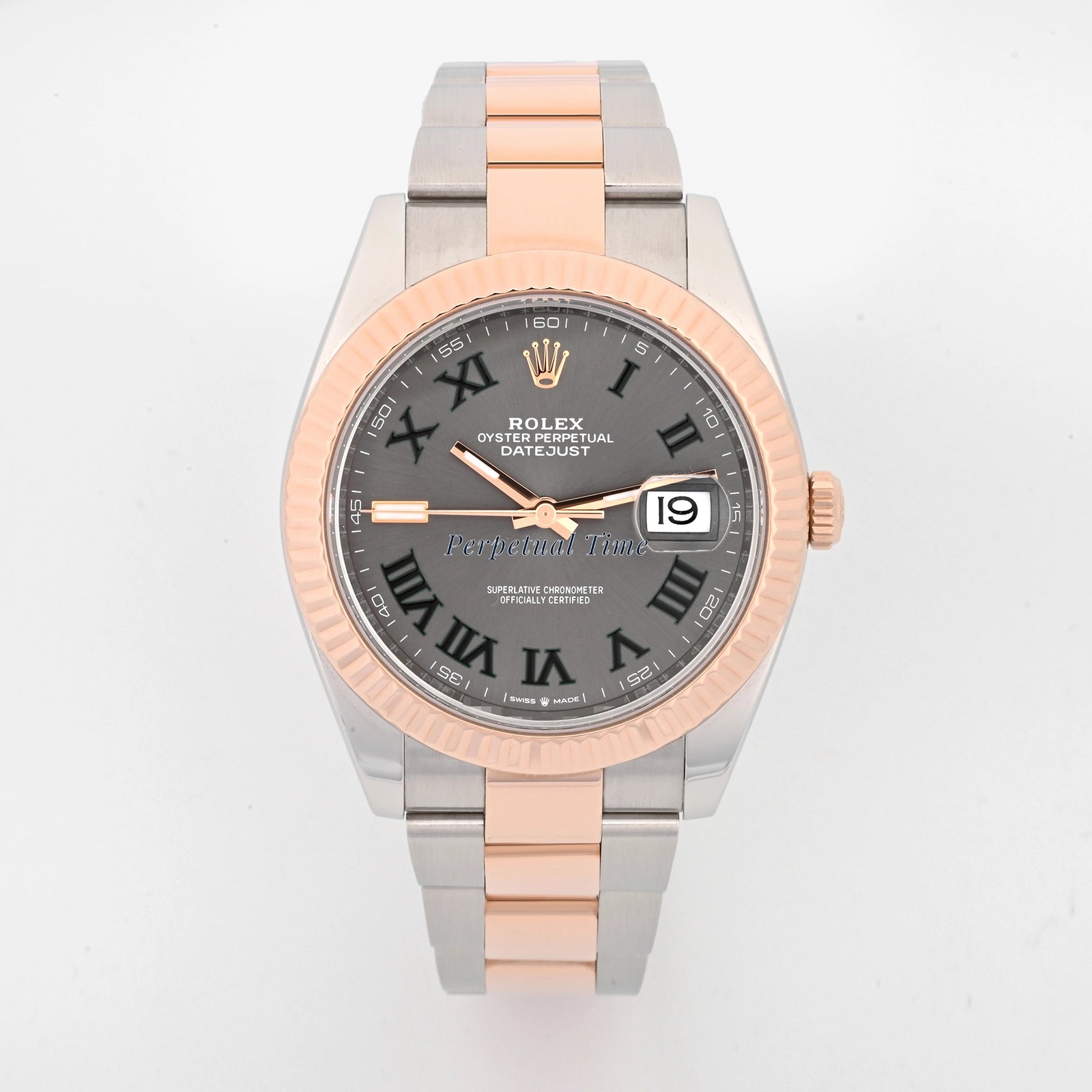Rolex Datejust 41 Slate Gray Green Roman Dial on Oyster 126331 Card 2022
