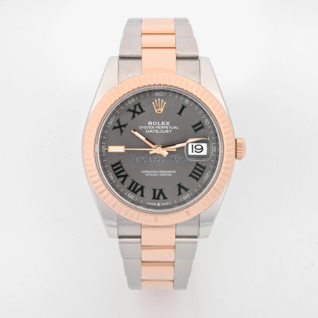 Rolex Datejust 41 Slate Gray Green Roman Dial on Oyster 126331 Card 2022
