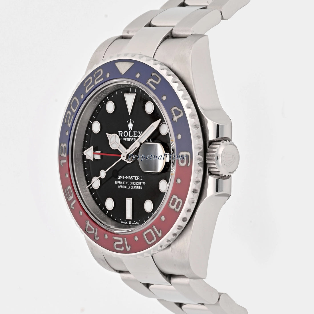 Rolex GMT-Master II Pepsi Black Dial on Oyster 126710BLRO Card 2021