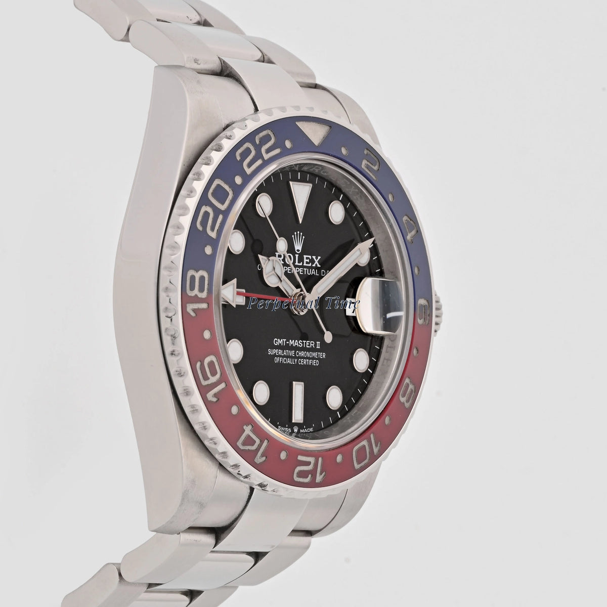 Rolex GMT-Master II Pepsi Black Dial on Oyster 126710BLRO Card 2021