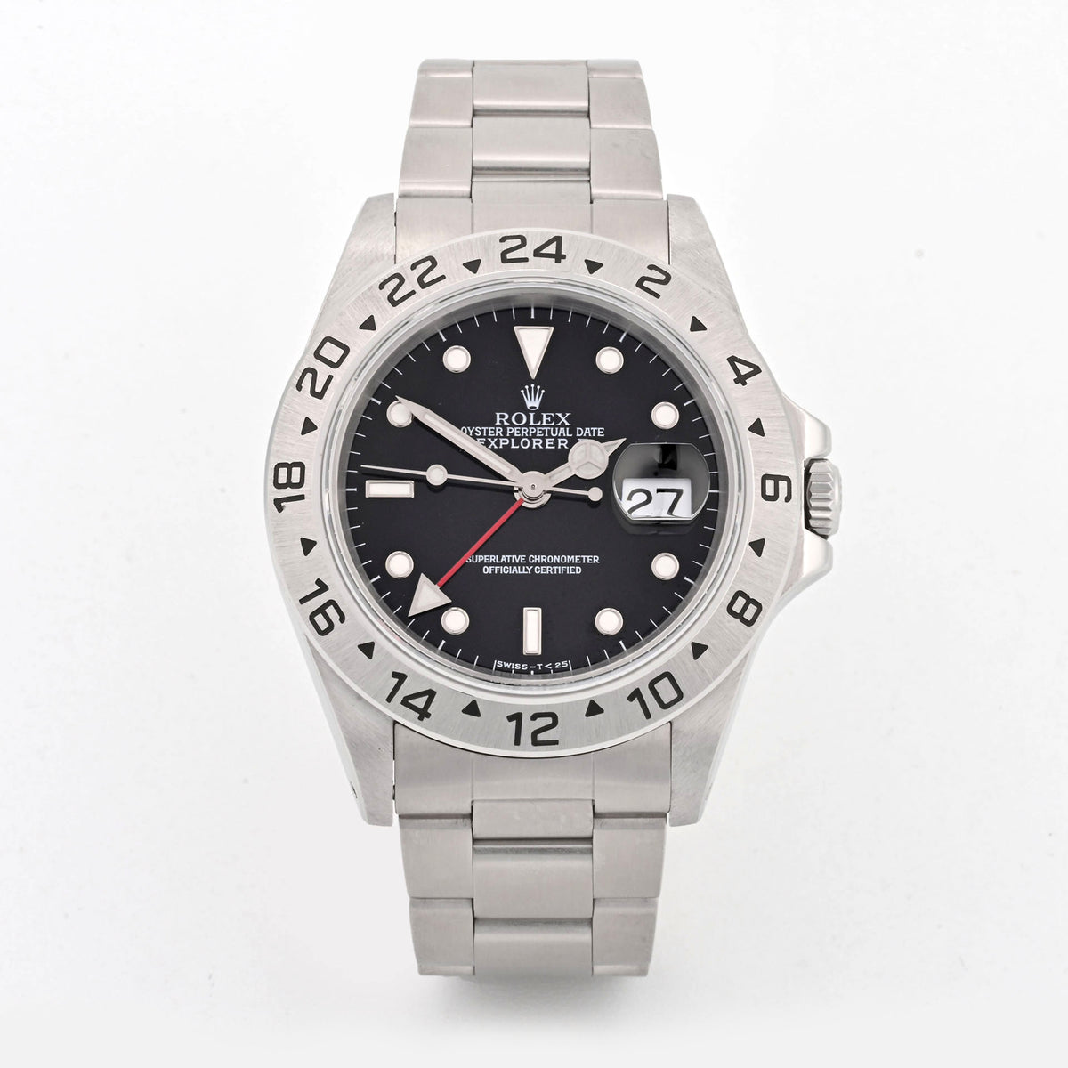 Rolex Explorer II 16570 Black Dial on Oyster