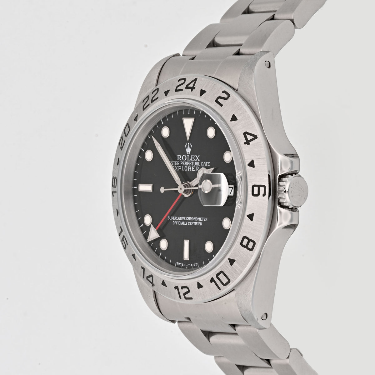 Rolex Explorer II 16570 Black Dial on Oyster