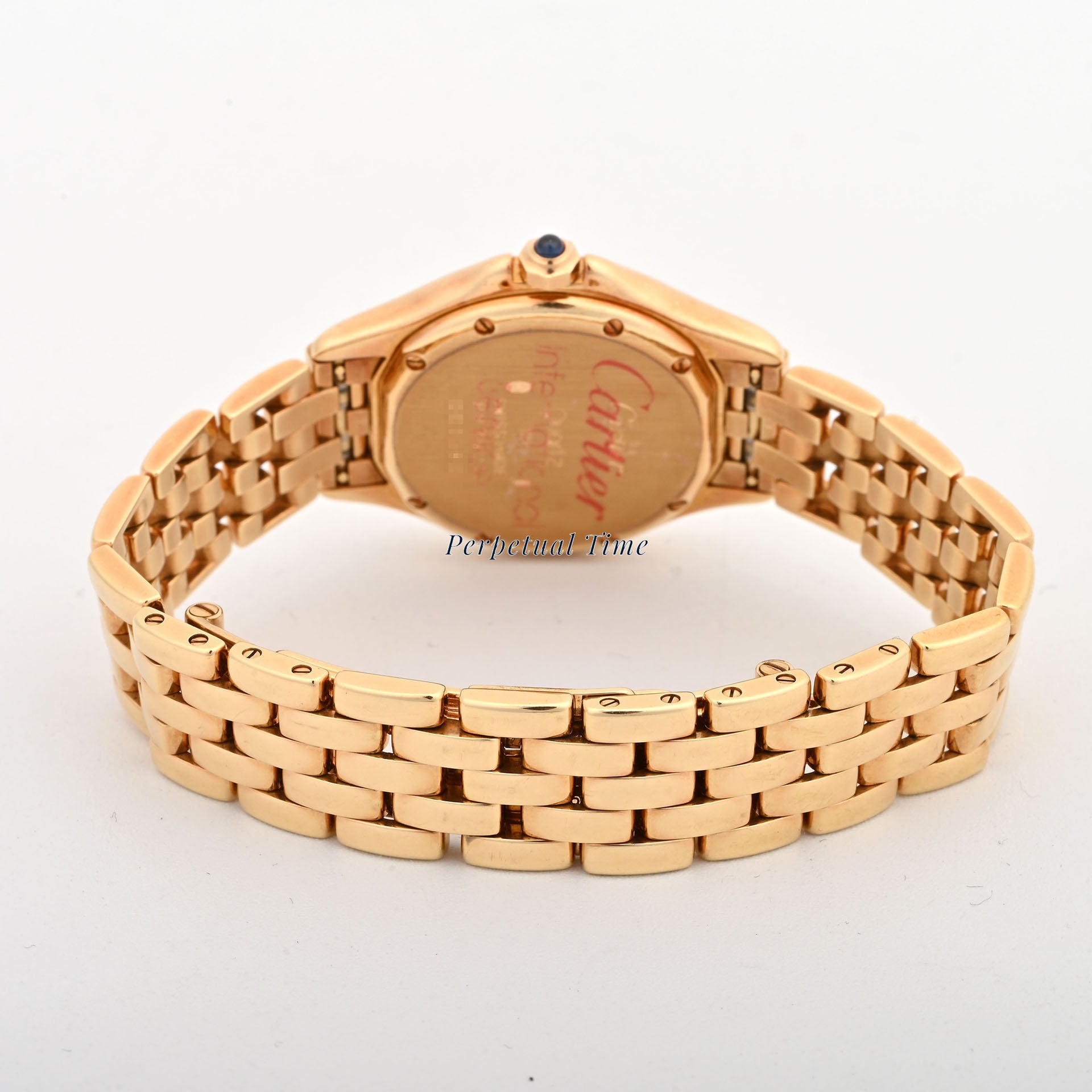 Cartier Cougar Yellow Gold 26mm Silver Roman Dial W25012B9