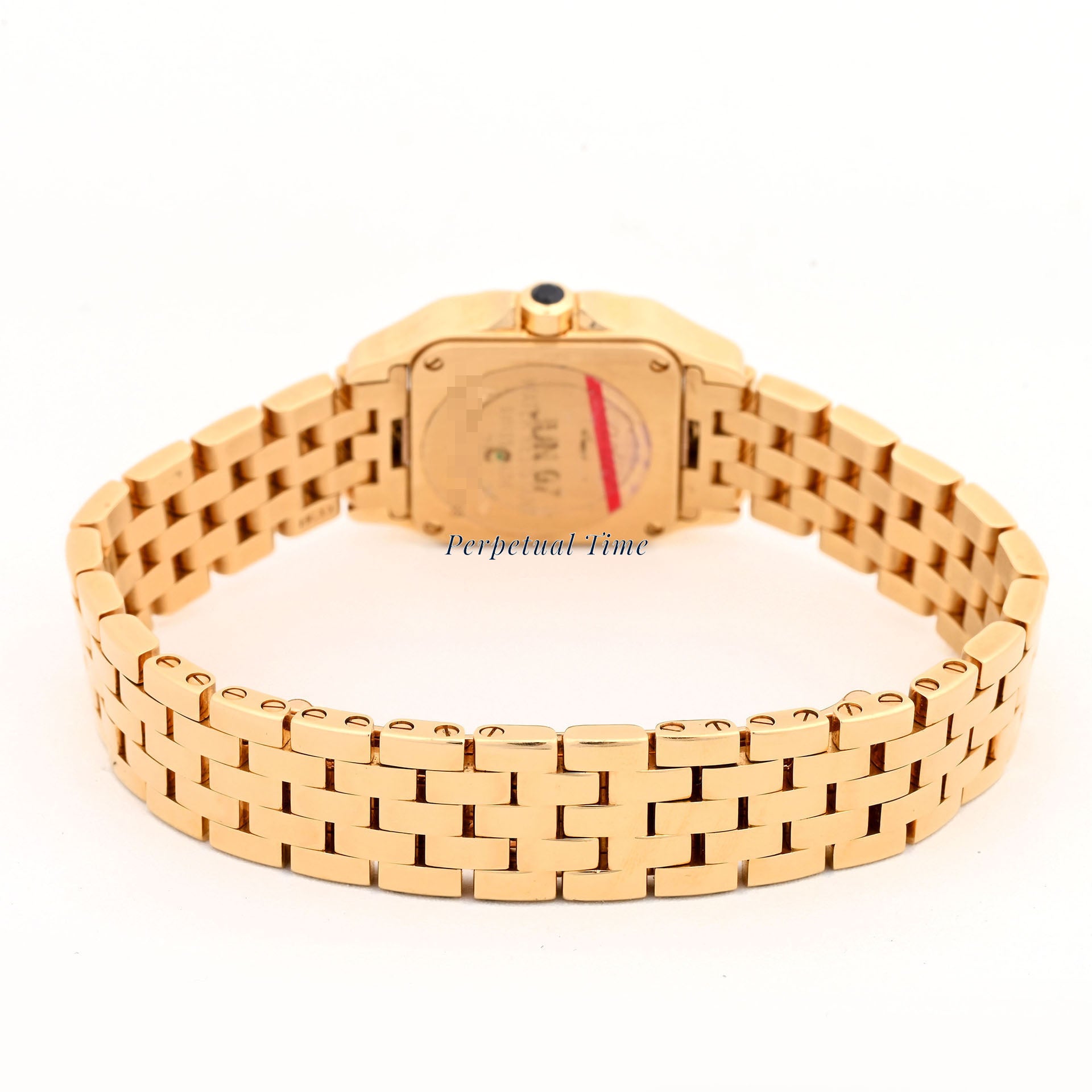 Cartier Santos Demoiselle Small Size 2699 18K Yellow Gold White Roman Dial
