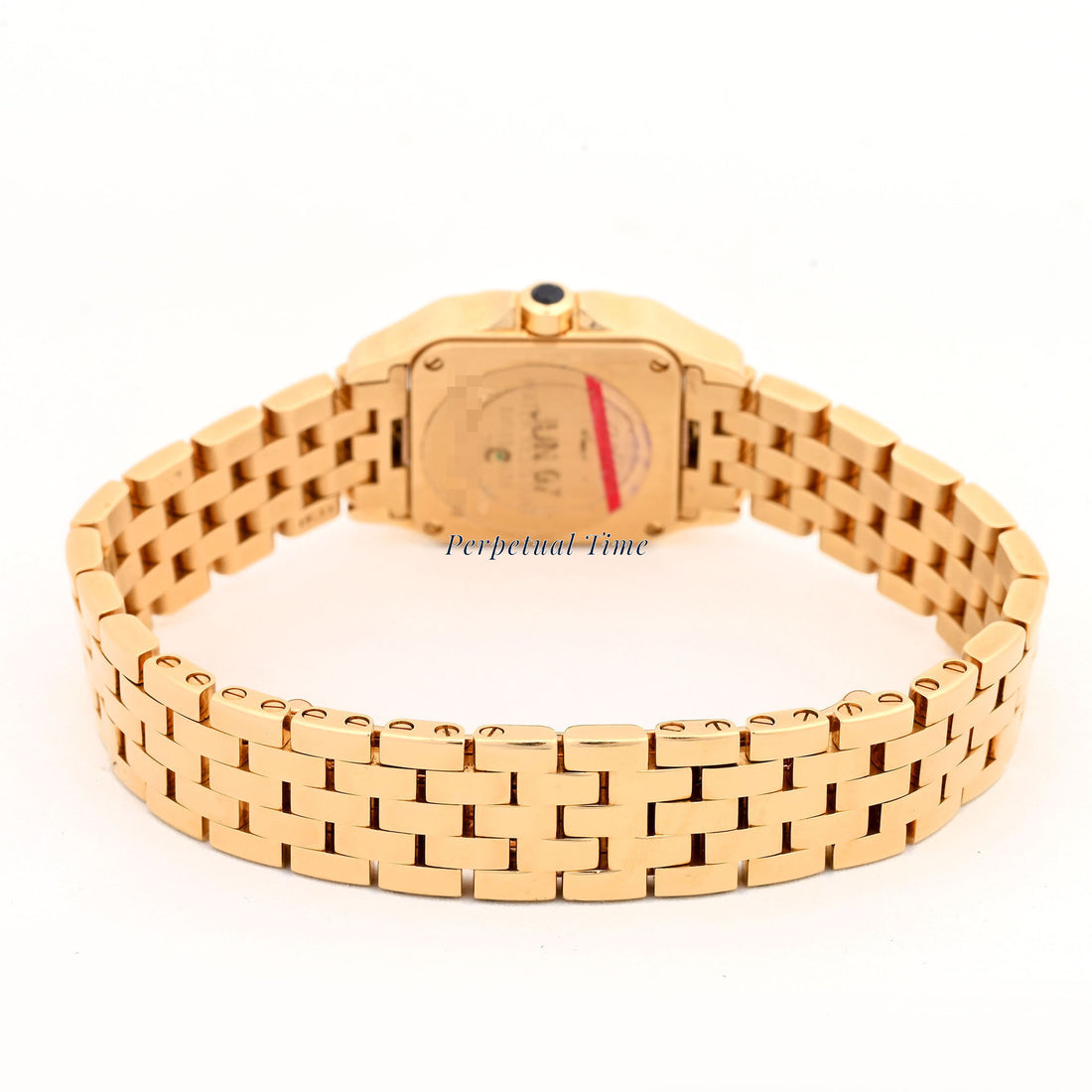 Cartier Santos Demoiselle Small Size 2699 18K Yellow Gold White Roman Dial