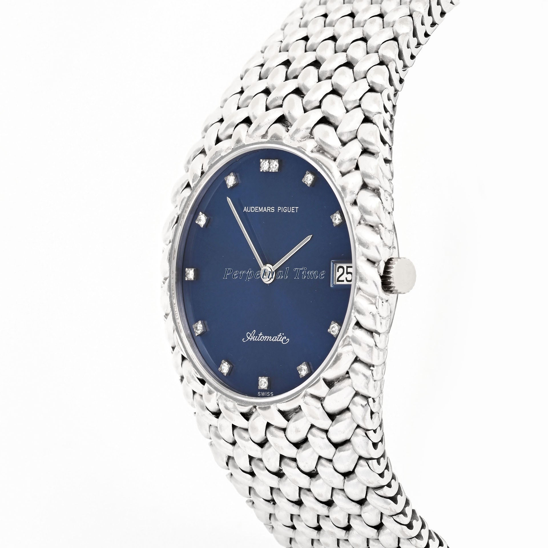 Audemars Piguet Cobra 5403BC 18K White Gold Blue Diamond Dial