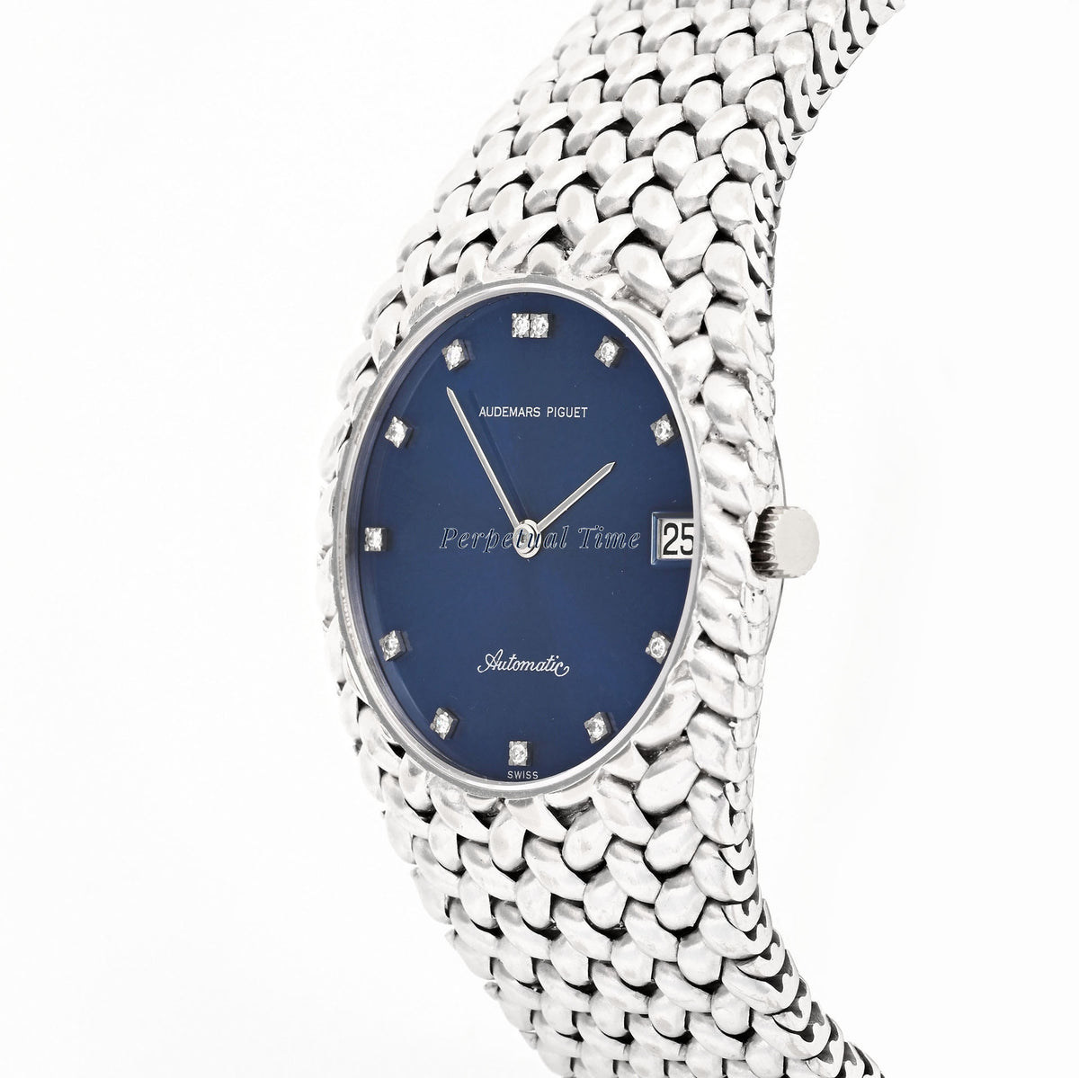 Audemars Piguet Cobra 5403BC 18K White Gold Blue Diamond Dial