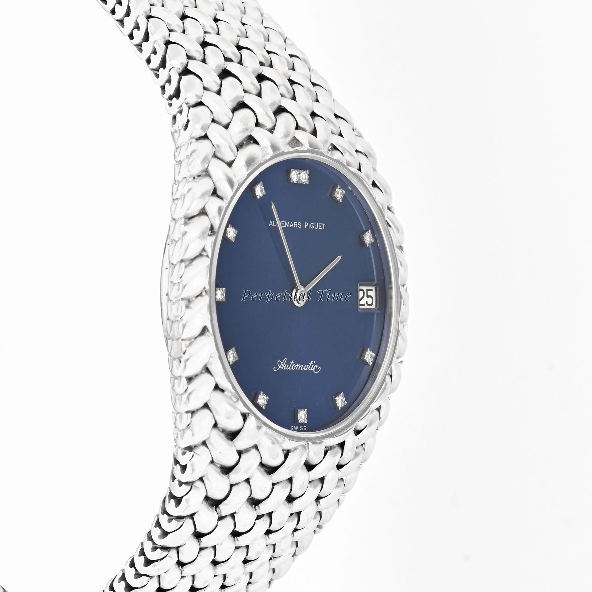 Audemars Piguet Cobra 5403BC 18K White Gold Blue Diamond Dial