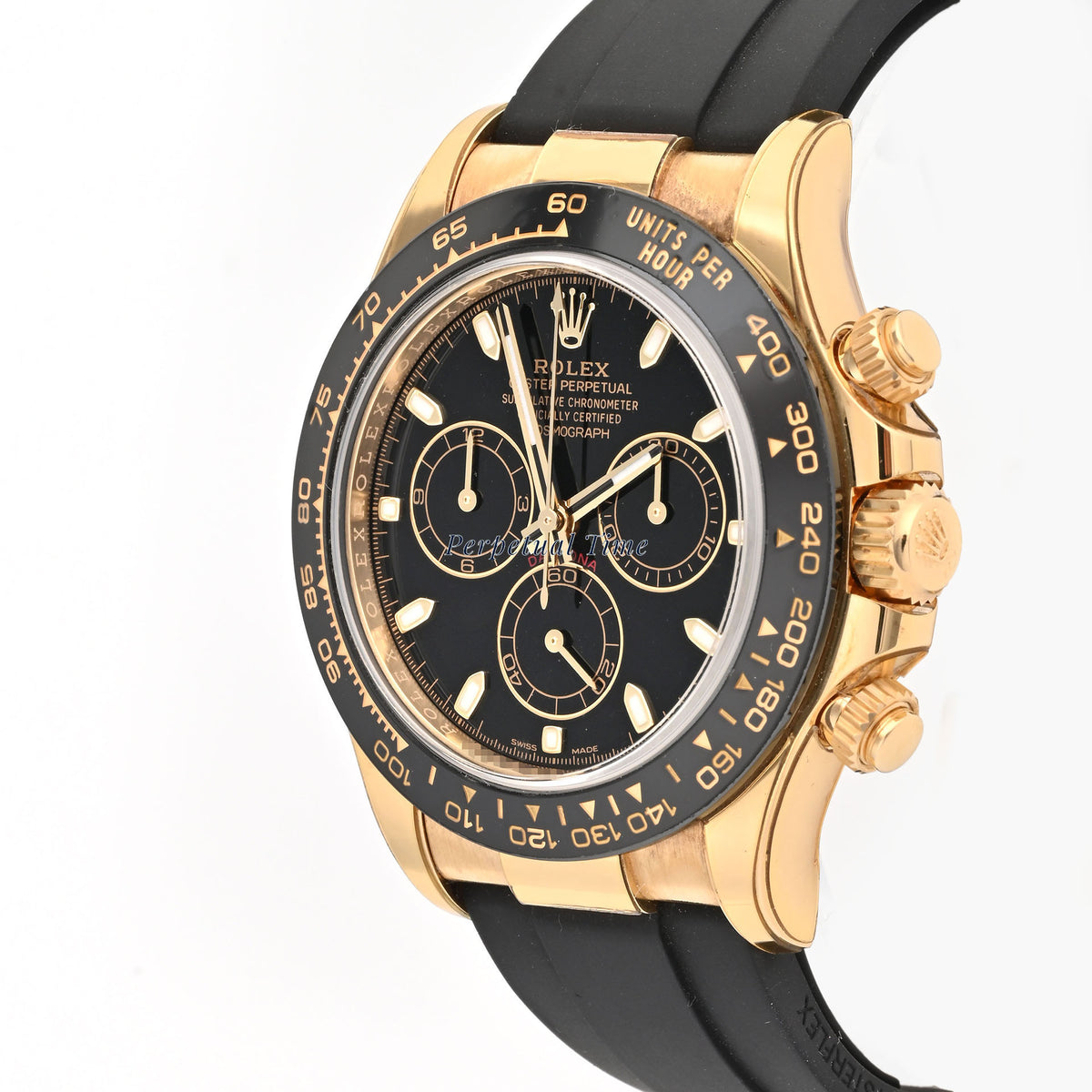 Rolex Daytona Oysterflex 40mm Black Dial 118518 Ceramic Bezel