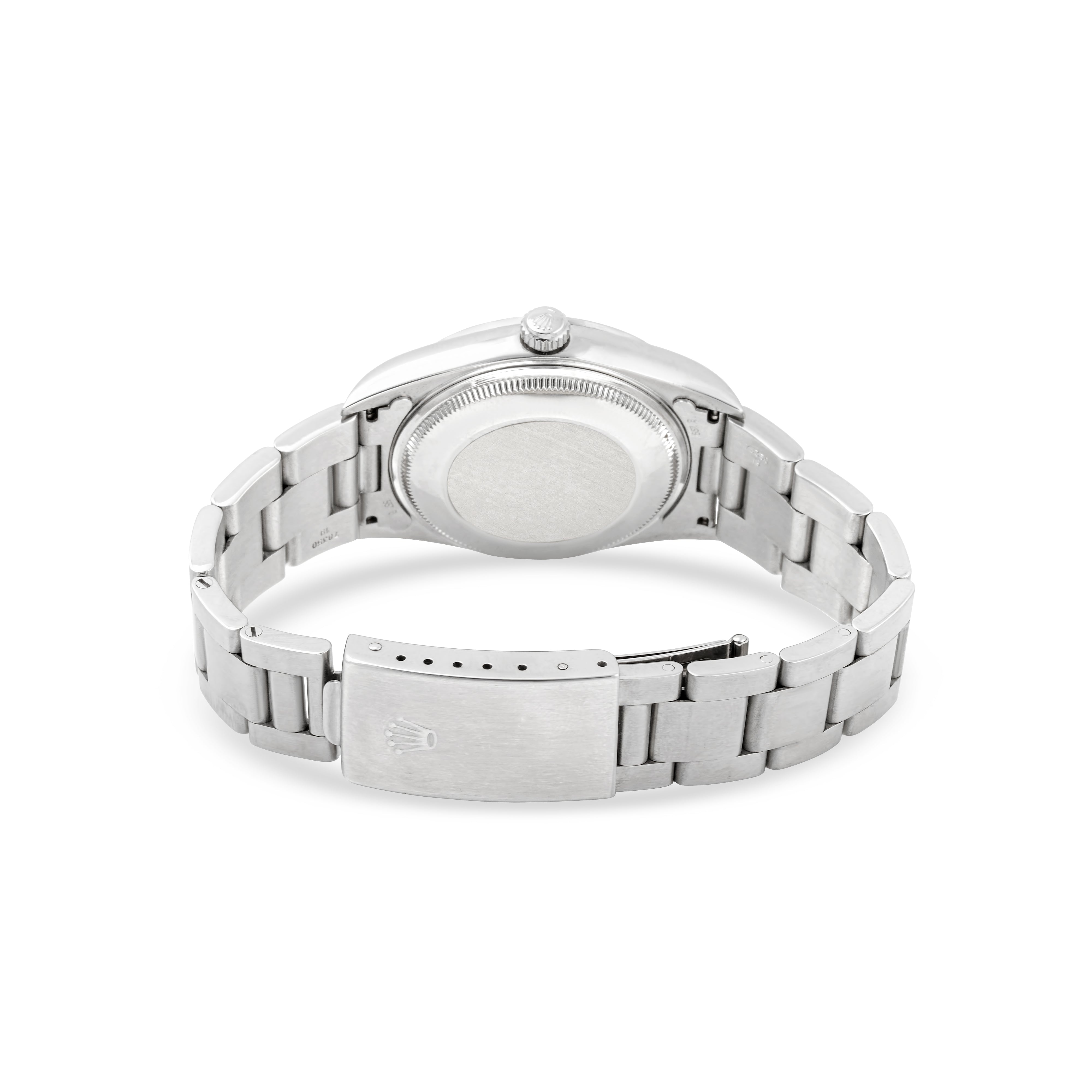 Rolex Air-King 34mm Stainless Steel 14000m Pink Salmon Dial | Index & 3-6-9 Arabic Numerals hour markers, Smooth bezel