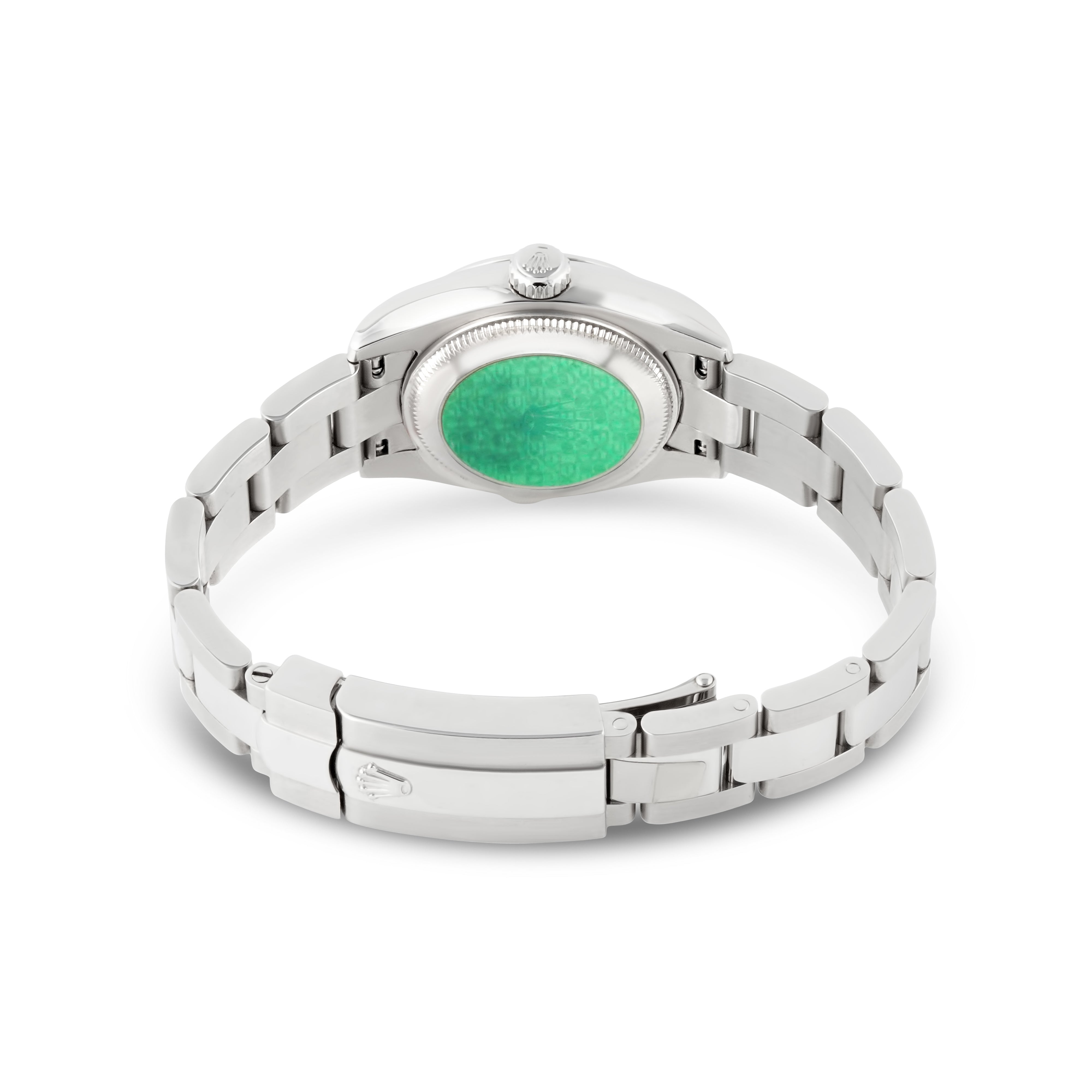 Rolex Lady-Datejust 26mm Stainless Steel 179160 Pink Dial | Index hour markers, Smooth bezel