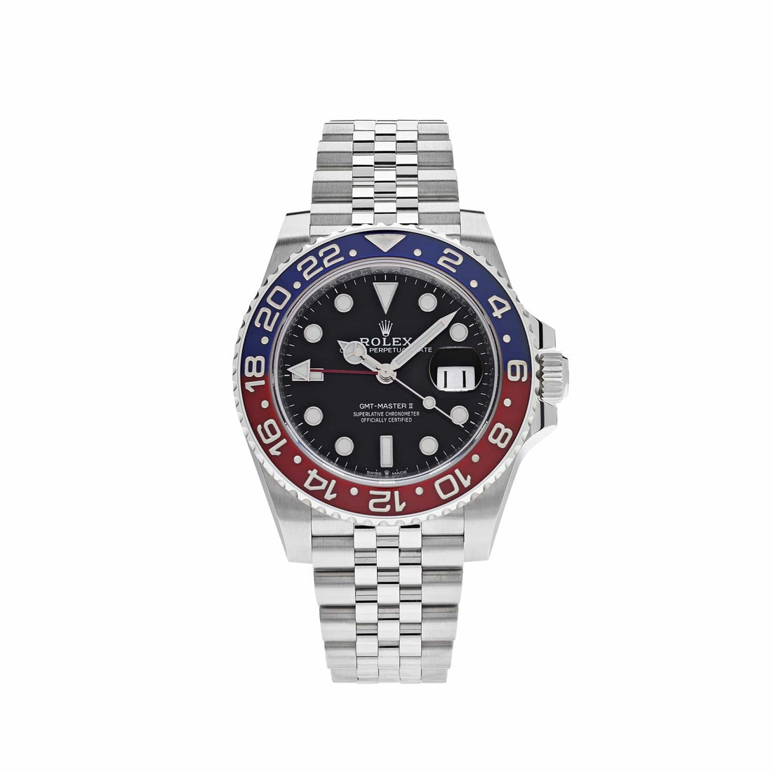 Rolex GMT master II Pepsi 40mm 126710BLRO Black Dial| Ceramic Bezel| Jubilee band |