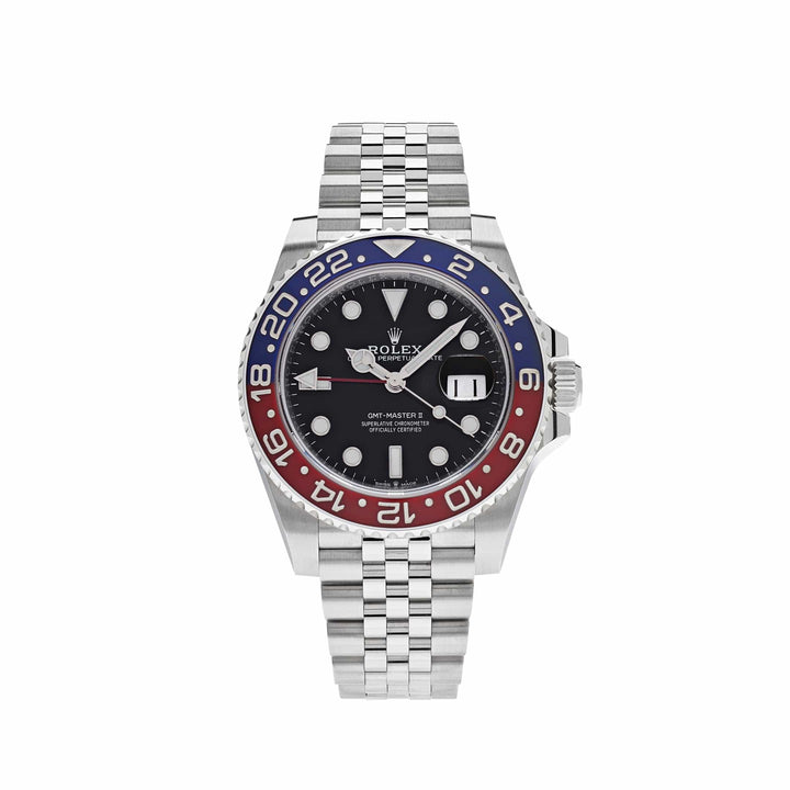 Rolex GMT master II Pepsi 40mm 126710BLRO Black Dial| Ceramic Bezel| Jubilee band |