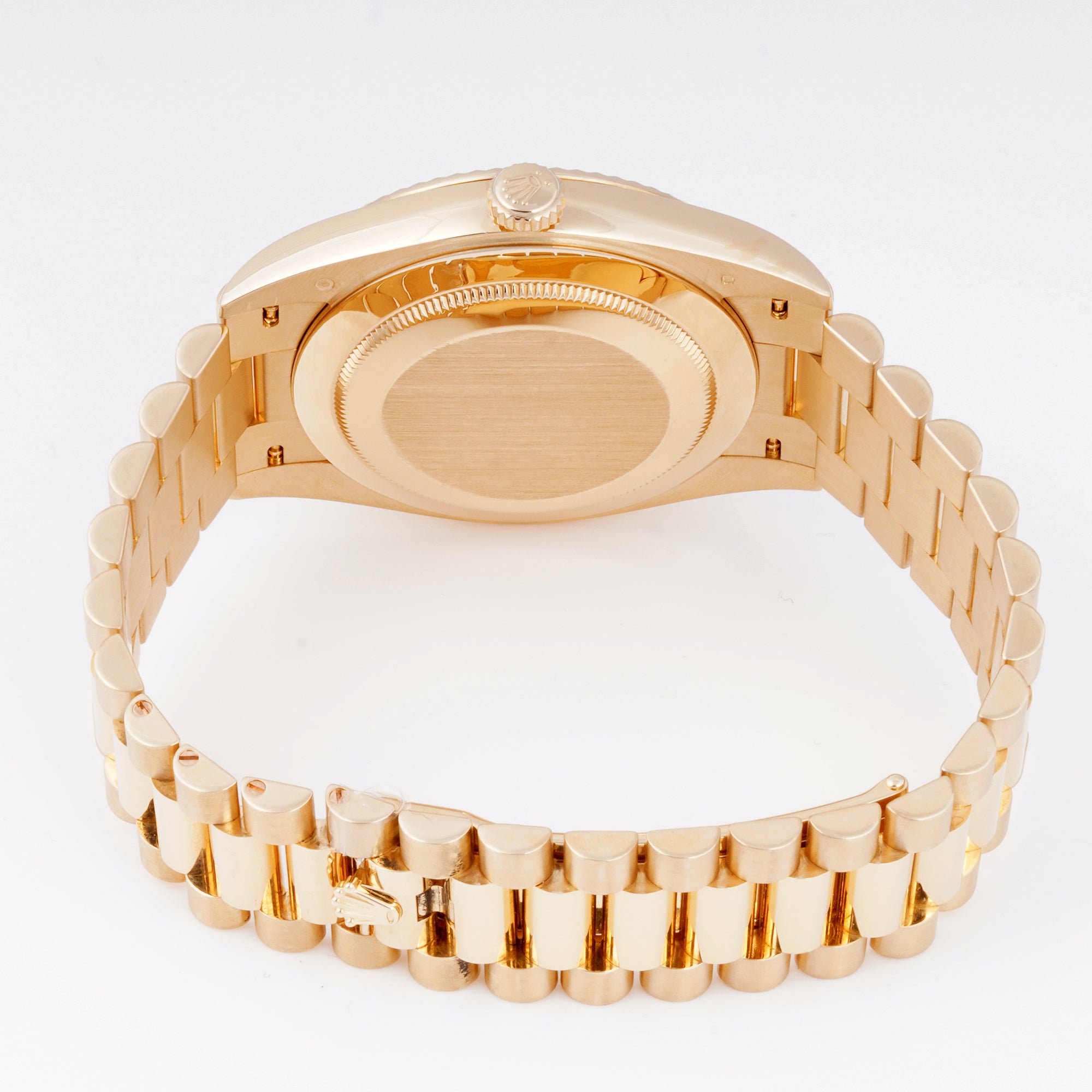 Rolex Day-Date 40 Yellow Gold 228238 Champagne Dial | Index hour markers, Fluted bezel