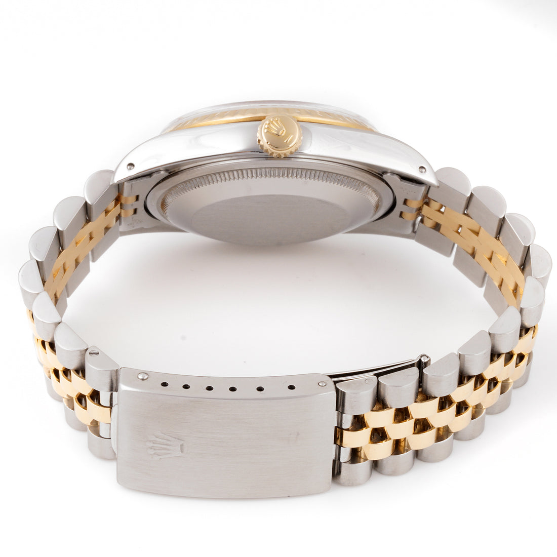 Rolex Datejust 36mm Stainless Steel & Yellow Gold 16233 Cream Dial | Roman hour markers, Fluted bezel