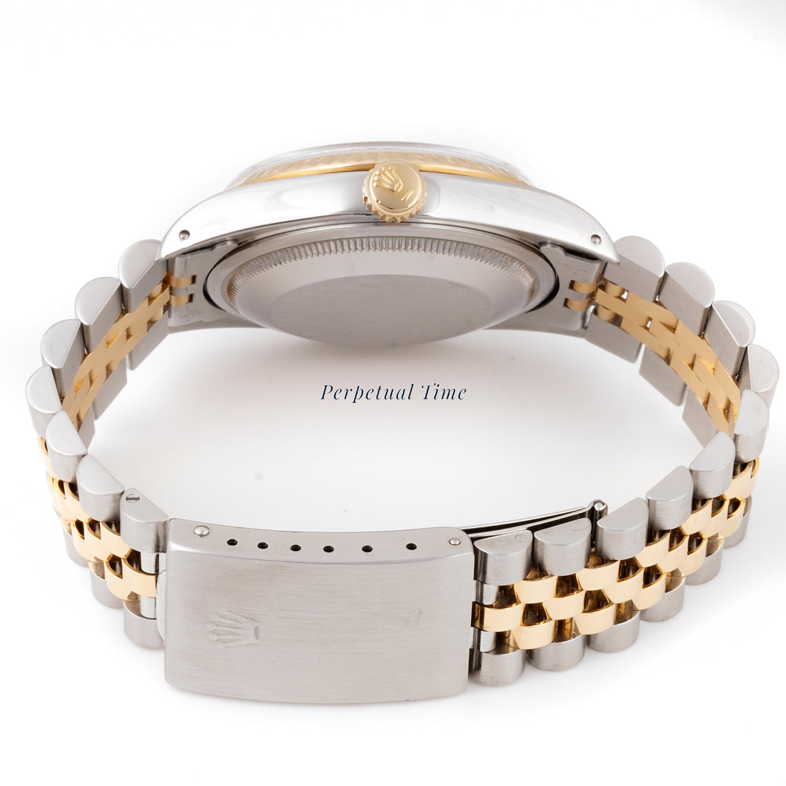 Rolex Datejust 36mm Stainless Steel & Yellow Gold 16233 Cream Dial | Roman hour markers, Fluted bezel