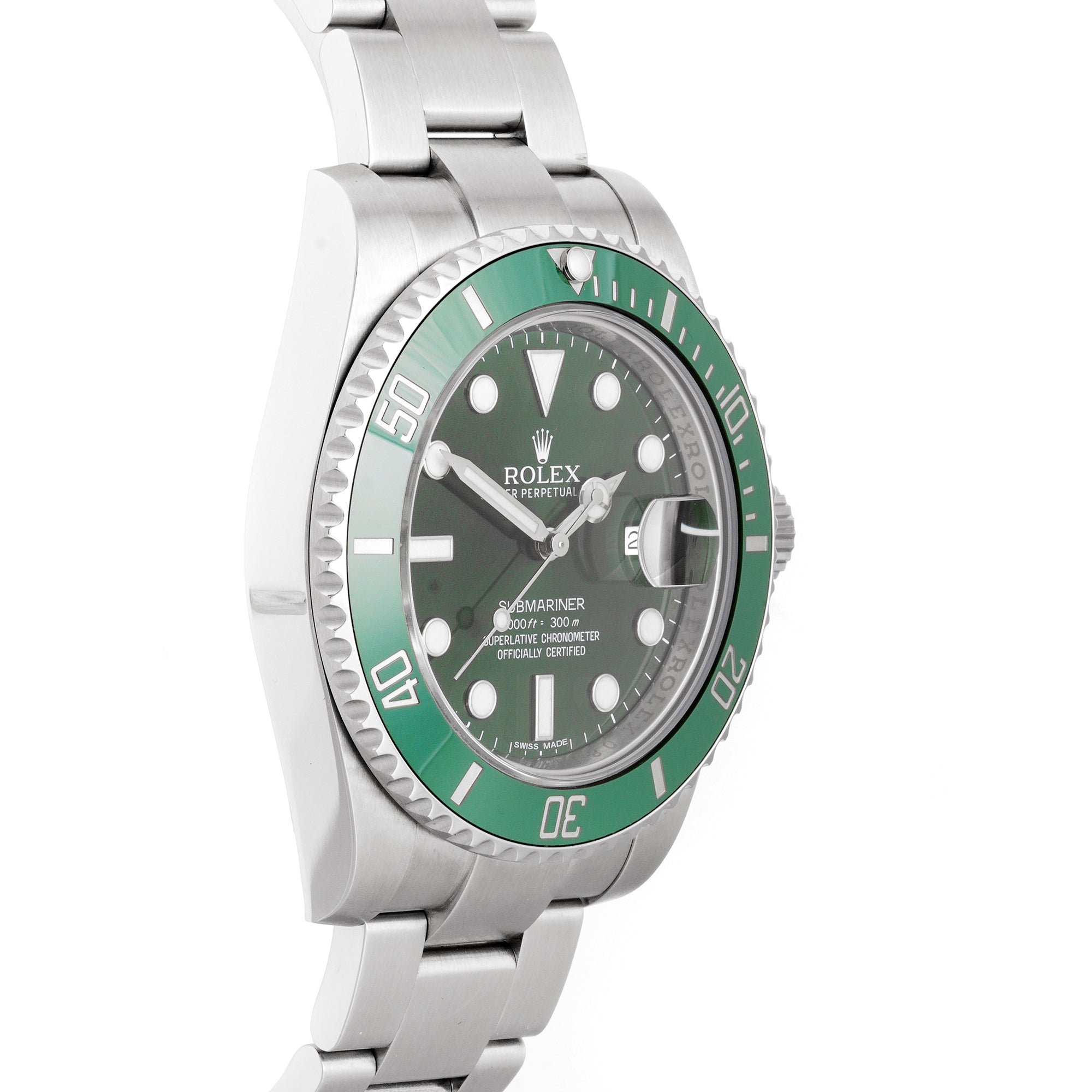 Rolex Submariner 40mm Stainless Steel 116610LV Green Dial | Hulk