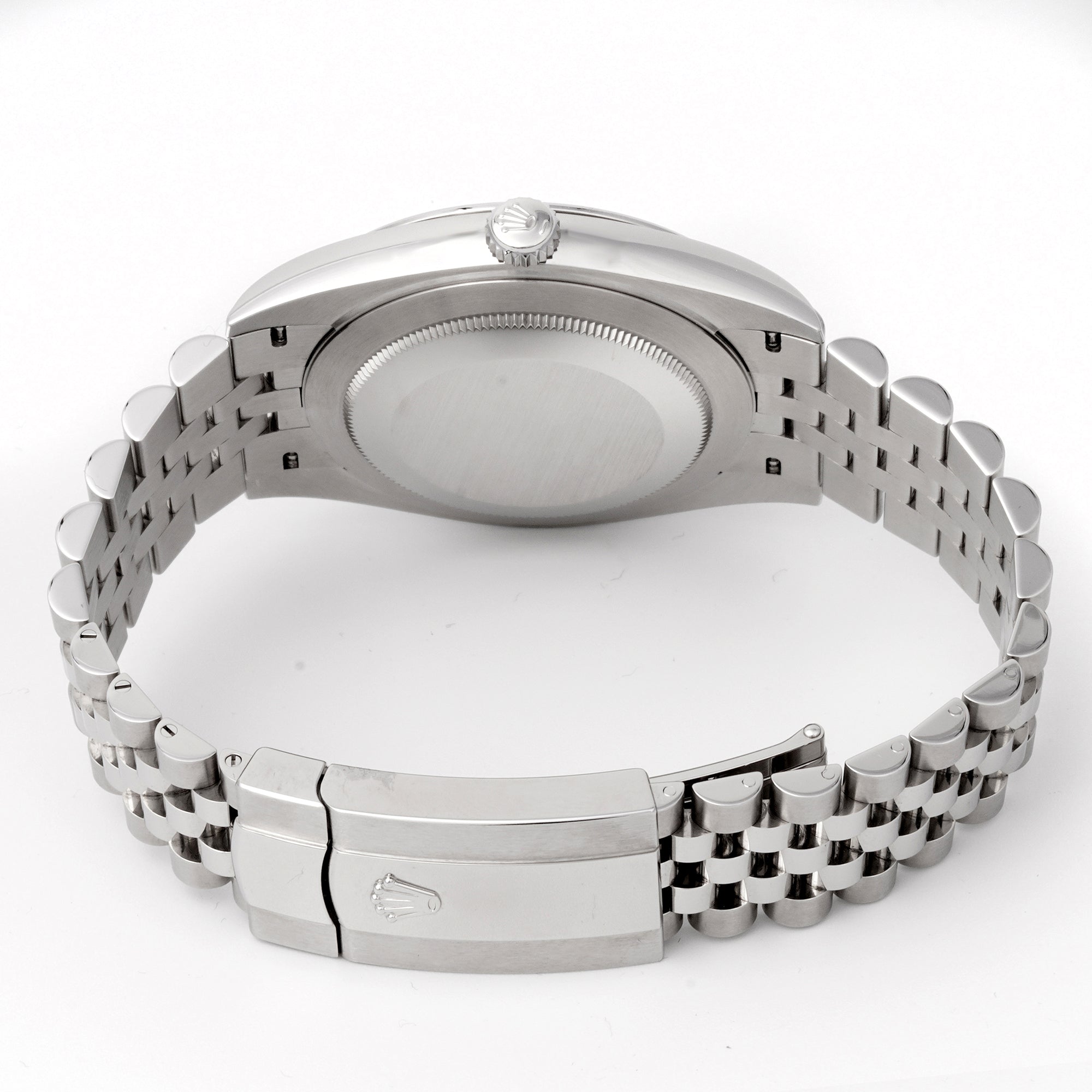 Rolex Datejust 41mm Stainless Steel 126300 Slate Dial | Index hour markers, Smooth bezel