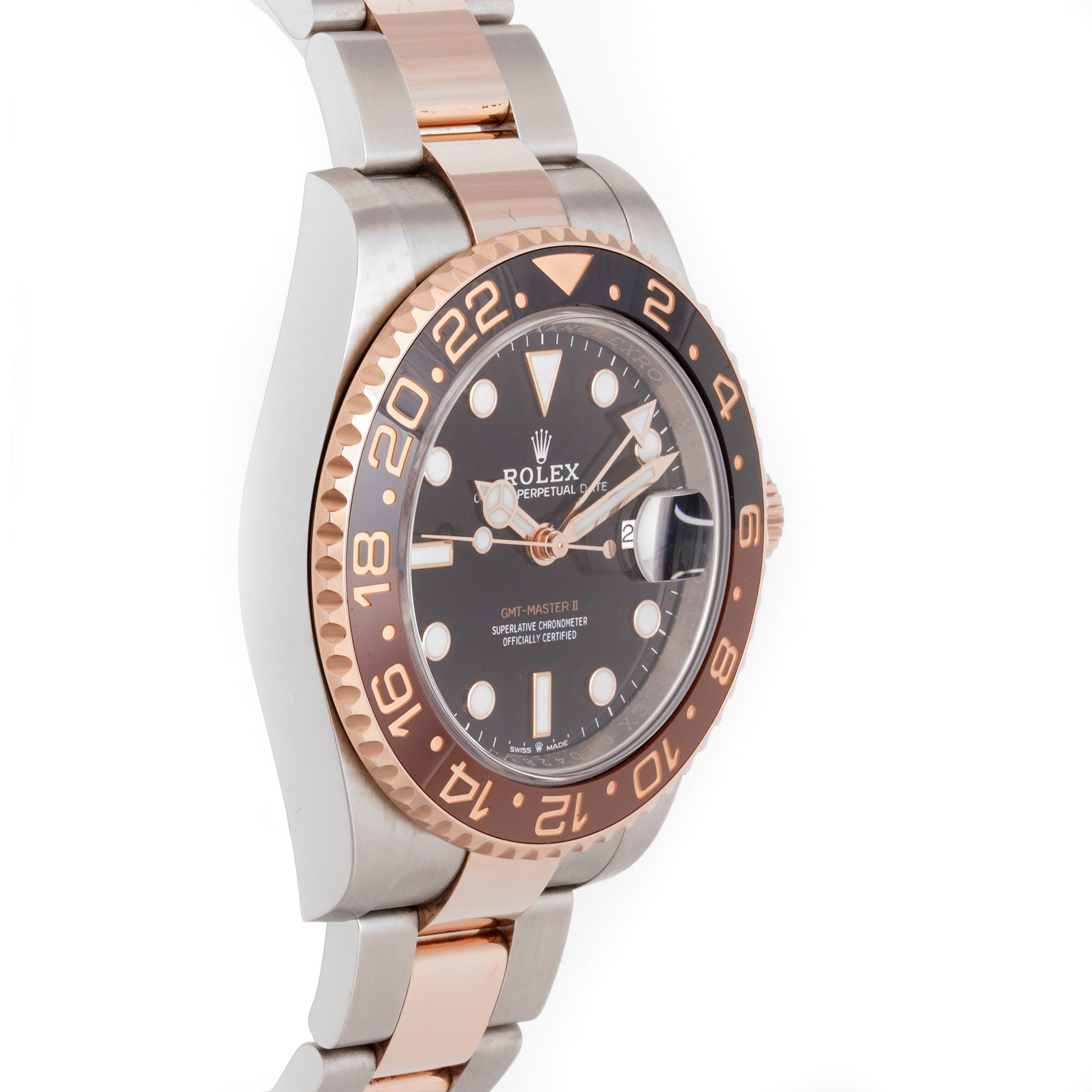 Rolex GMT-Master II 40mm Stainless Steel & Rose Gold 126711 Black Dial | Root Beer