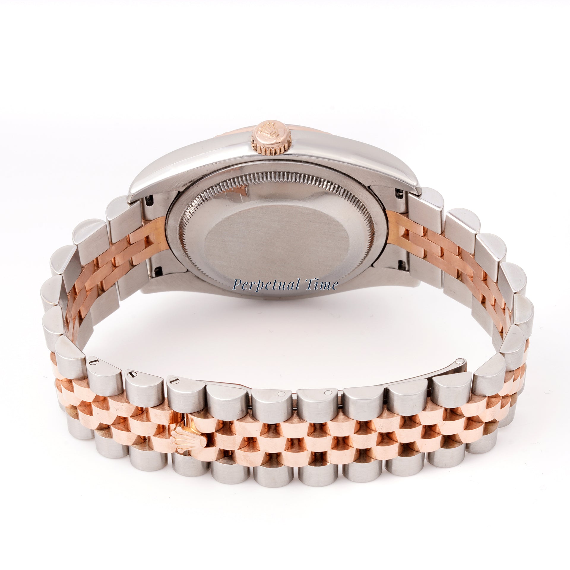 Rolex Datejust 36mm Stainless Steel & Rose Gold 116231 Silver Dial | Diamond hour markers, Fluted bezel