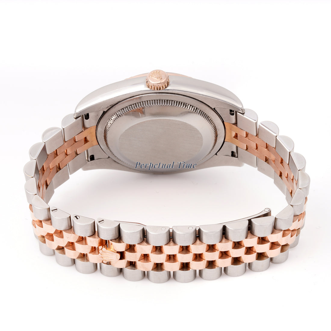 Rolex Datejust 36mm Stainless Steel & Rose Gold 116231 Silver Dial | Diamond hour markers, Fluted bezel