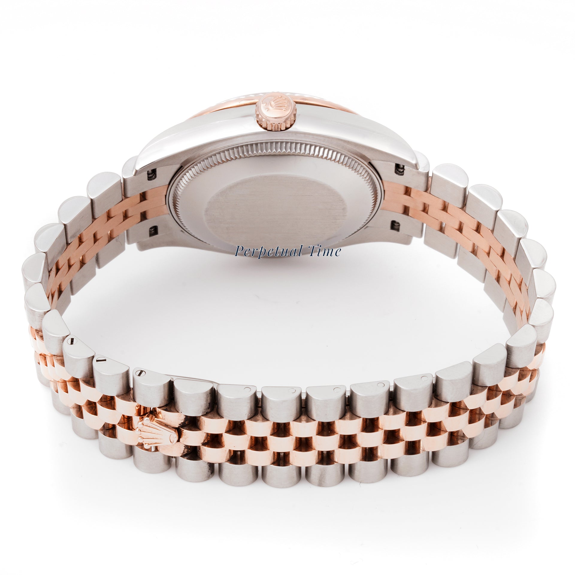 Rolex Datejust 31mm Stainless Steel & Rose Gold 278271 White Dial | Roman hour markers, Fluted bezel