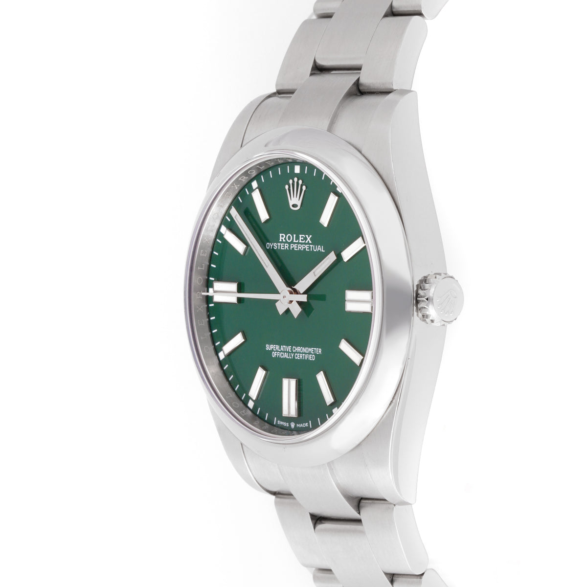 Rolex Oyster Perpetual 41 Green Index 124300 - Card 2023