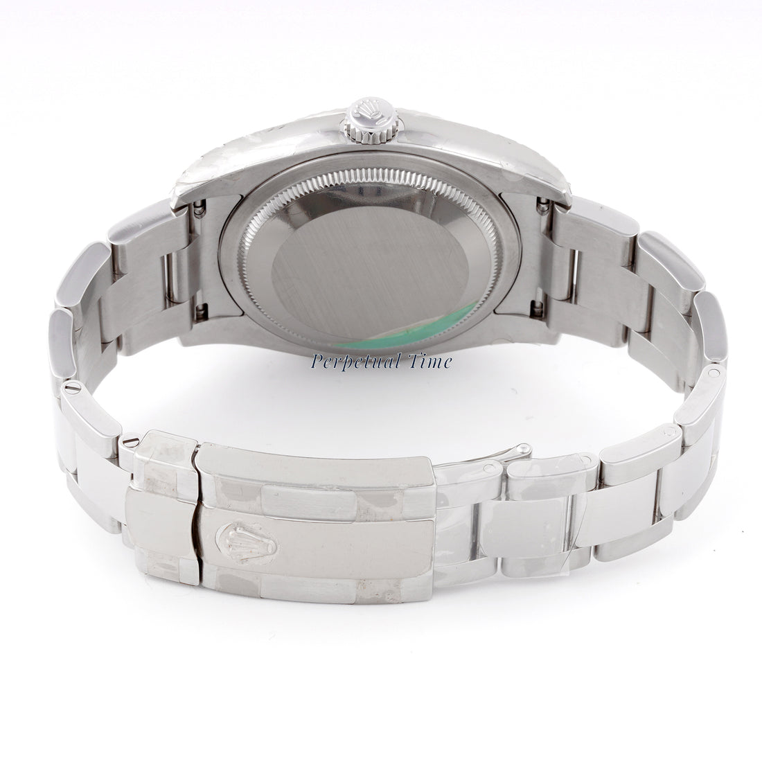 Rolex Datejust 36mm Stainless Steel & White Gold 116234 Silver Diamond Dial Oyster Band