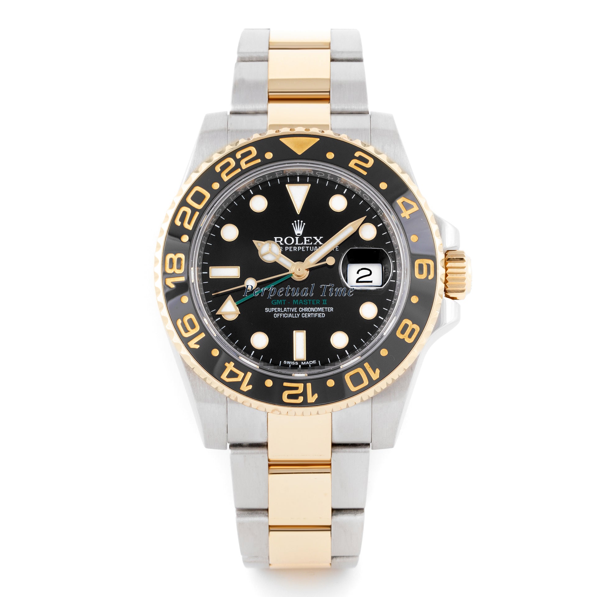 Rolex GMT-Master II Black Dial on Oyster band 116713LN