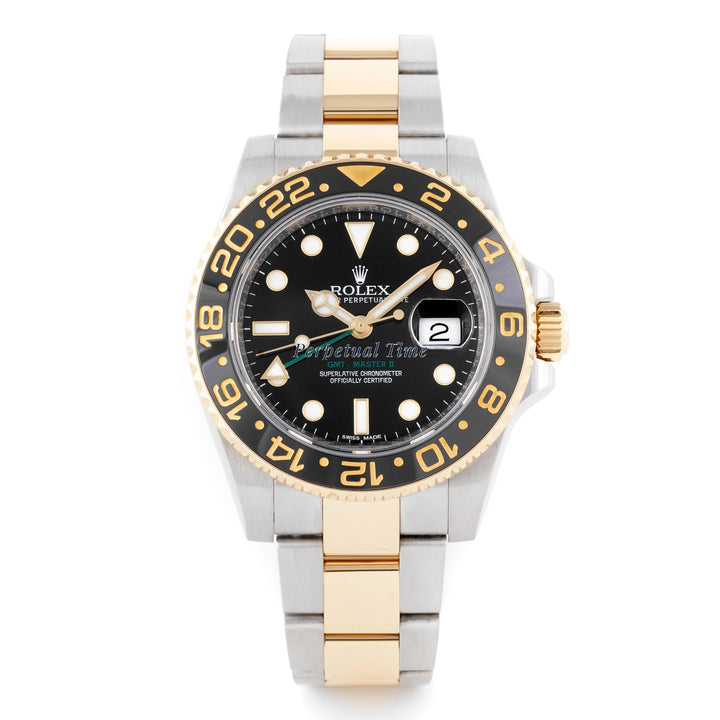 Rolex GMT-Master II Black Dial on Oyster 116713LN Card 2011