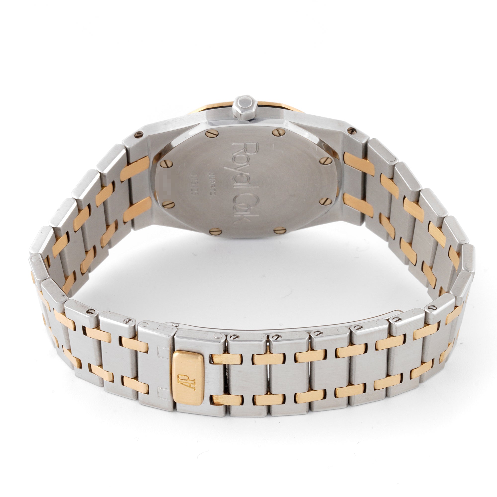 Audemars Piguet Royal Oak 33mm Stainless Steel & Yellow Gold 56303SA Champagne Dial | Stick hour markers, Octagonal bezel