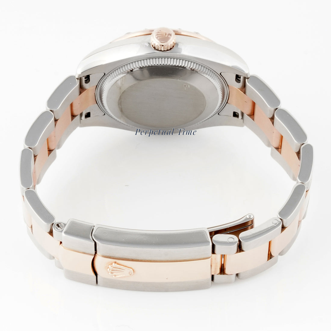 Rolex Datejust 31mm Stainless Steel & Rose Gold 178241 Pink Floral Dial | Smooth bezel