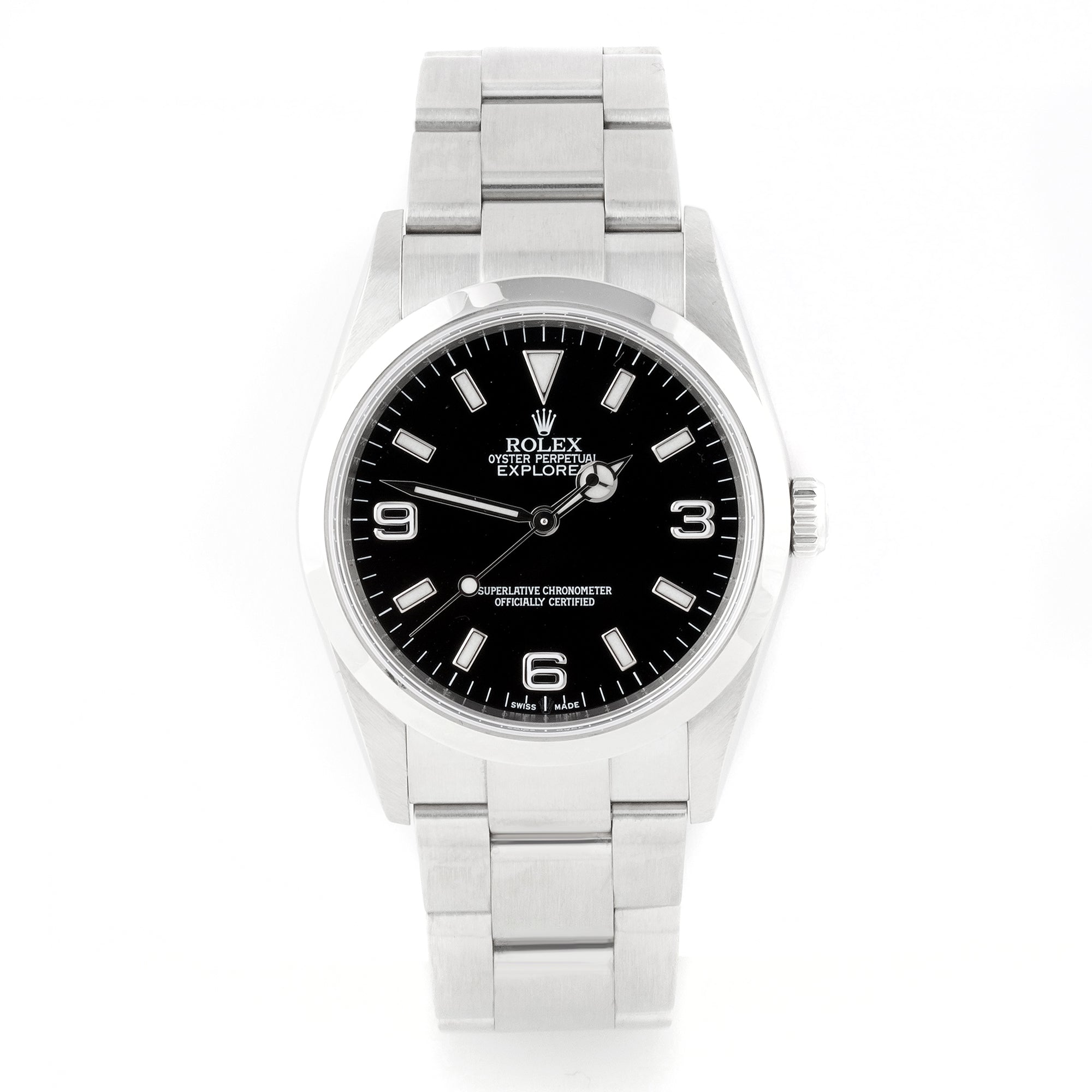 Rolex Explorer 36mm Stainless Steel 114270 Black Dial |