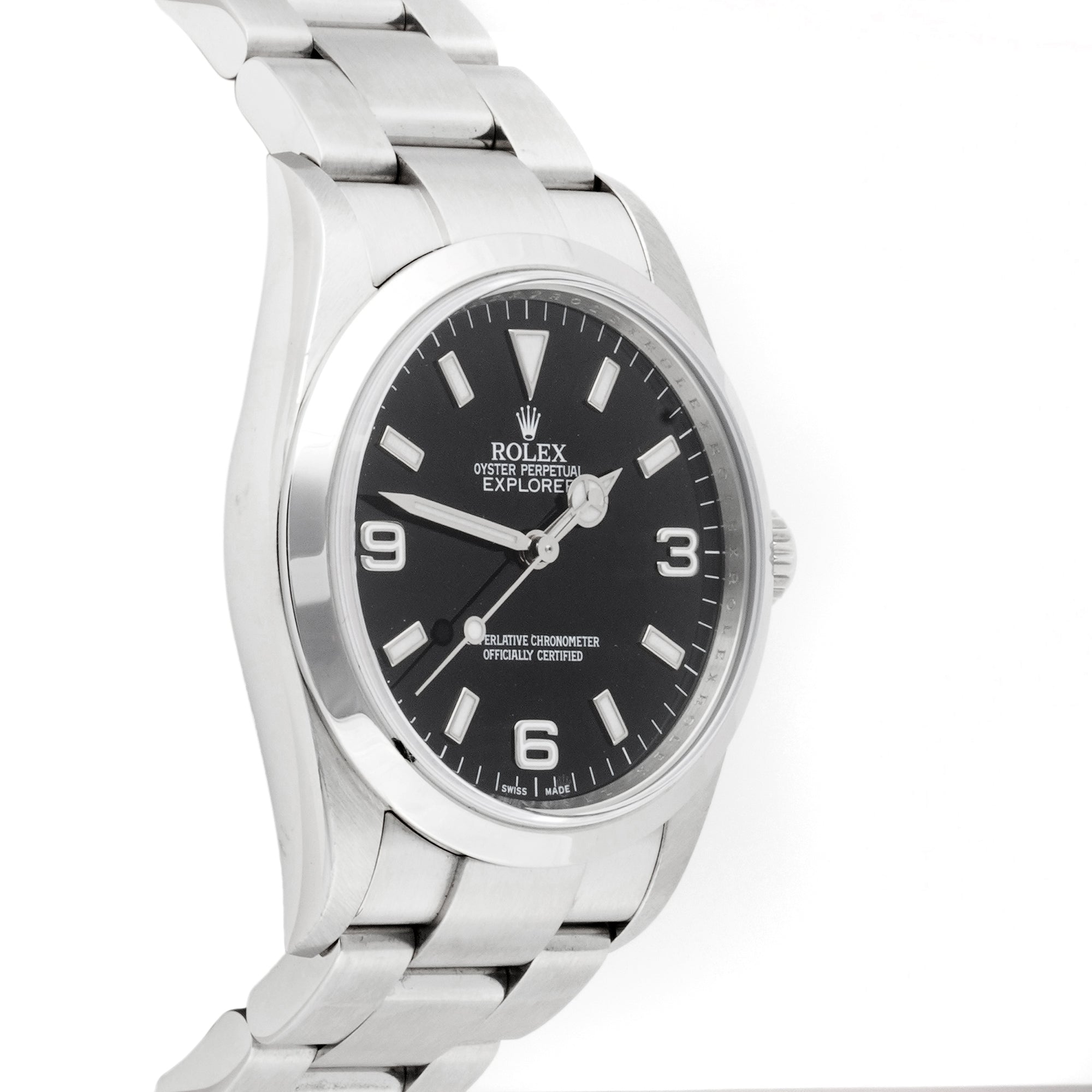 Rolex Explorer 36mm Stainless Steel 114270 Black Dial |