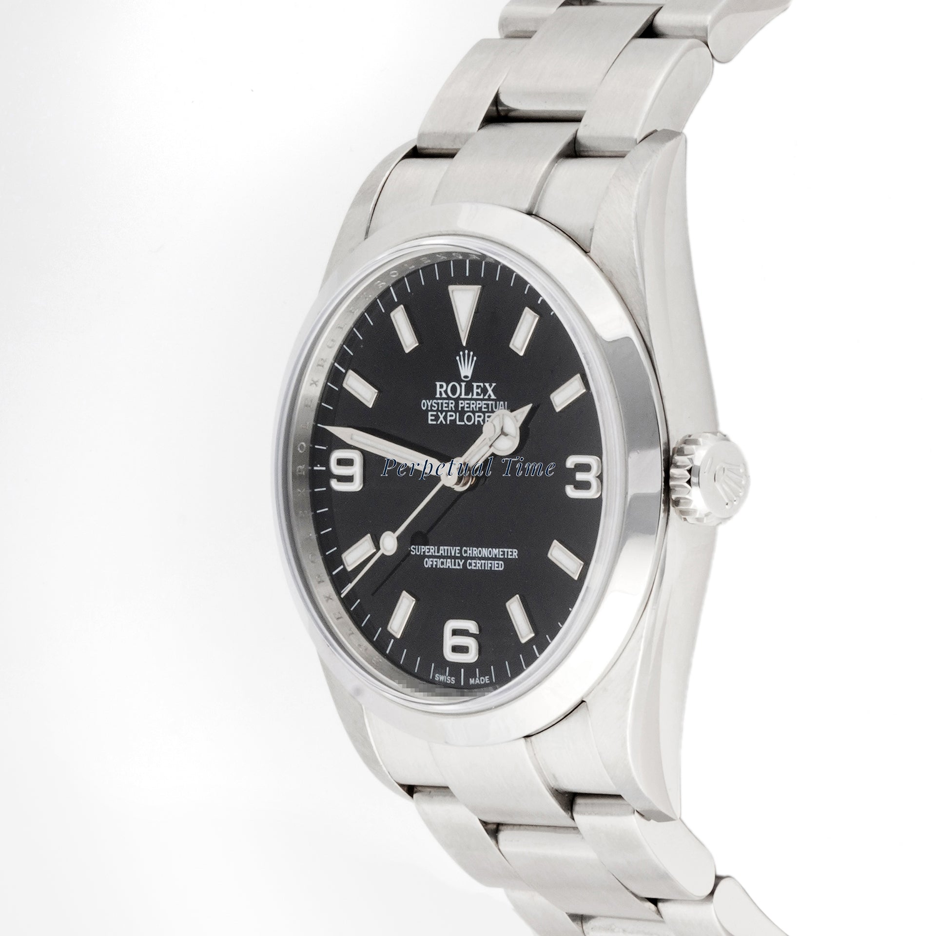 Rolex Explorer 36mm Stainless Steel 114270 Black Dial |