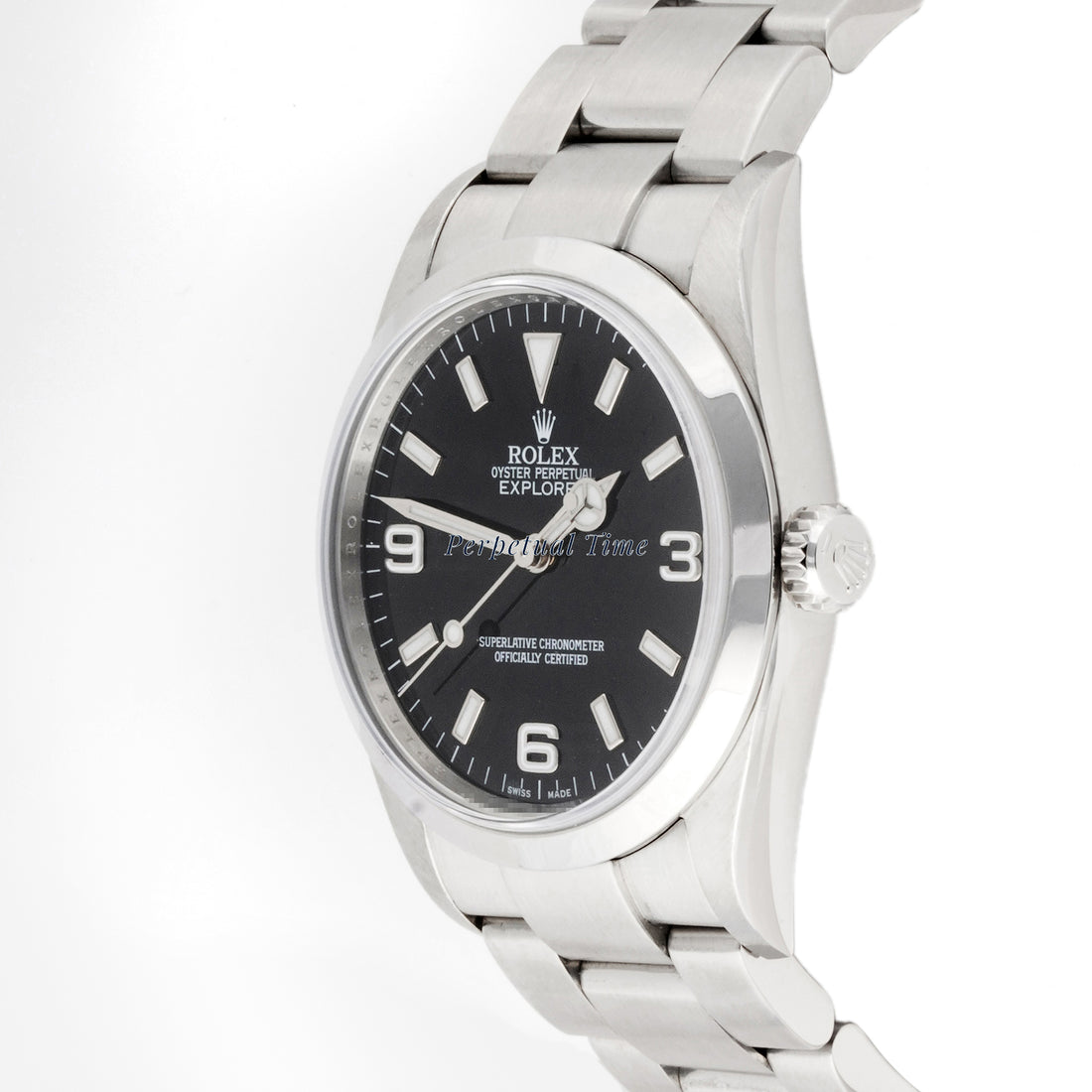 Rolex Explorer 36mm Stainless Steel 114270 Black Dial |
