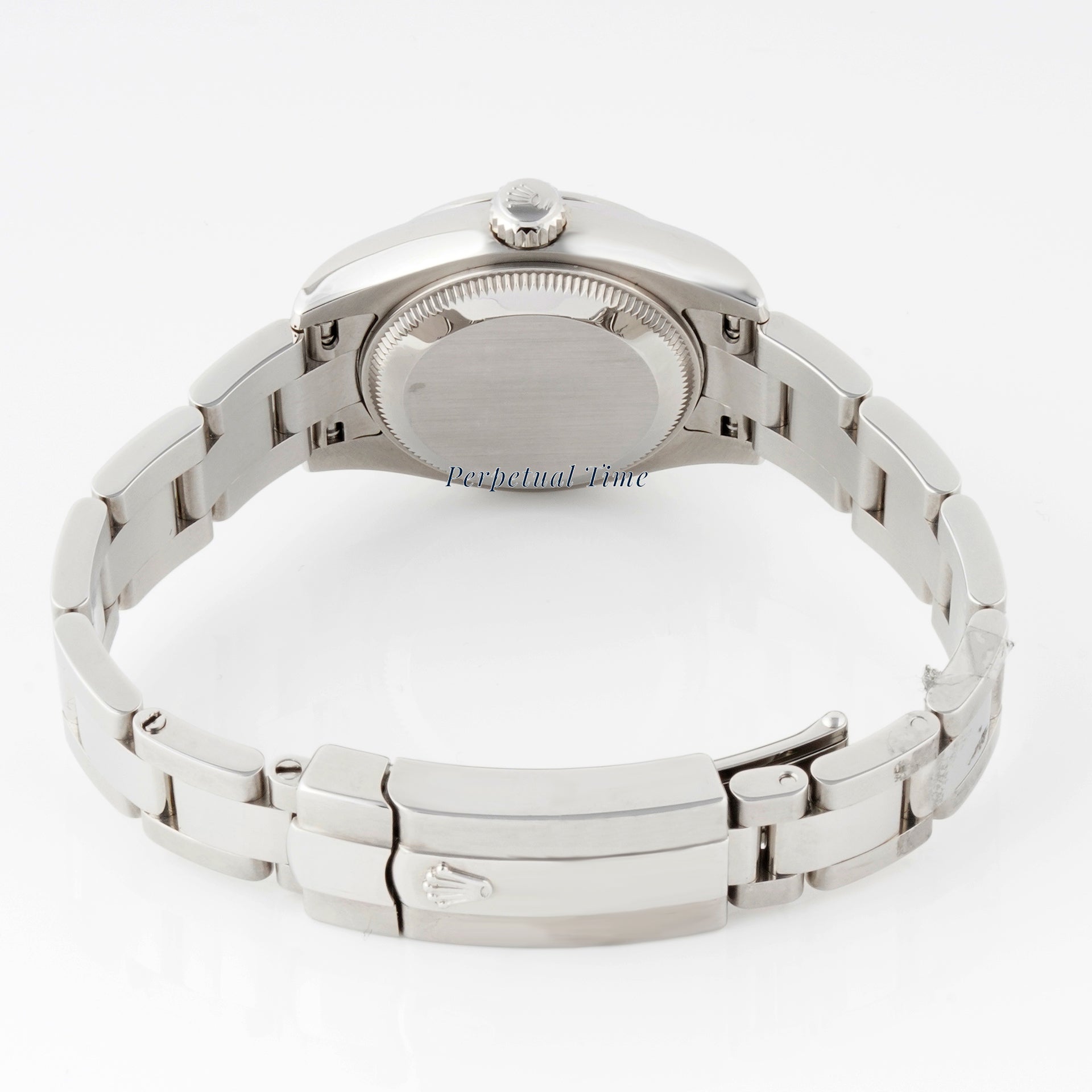 Rolex Lady-Datejust 26mm Stainless Steel 179160 Black Dial | Index hour markers, Smooth bezel