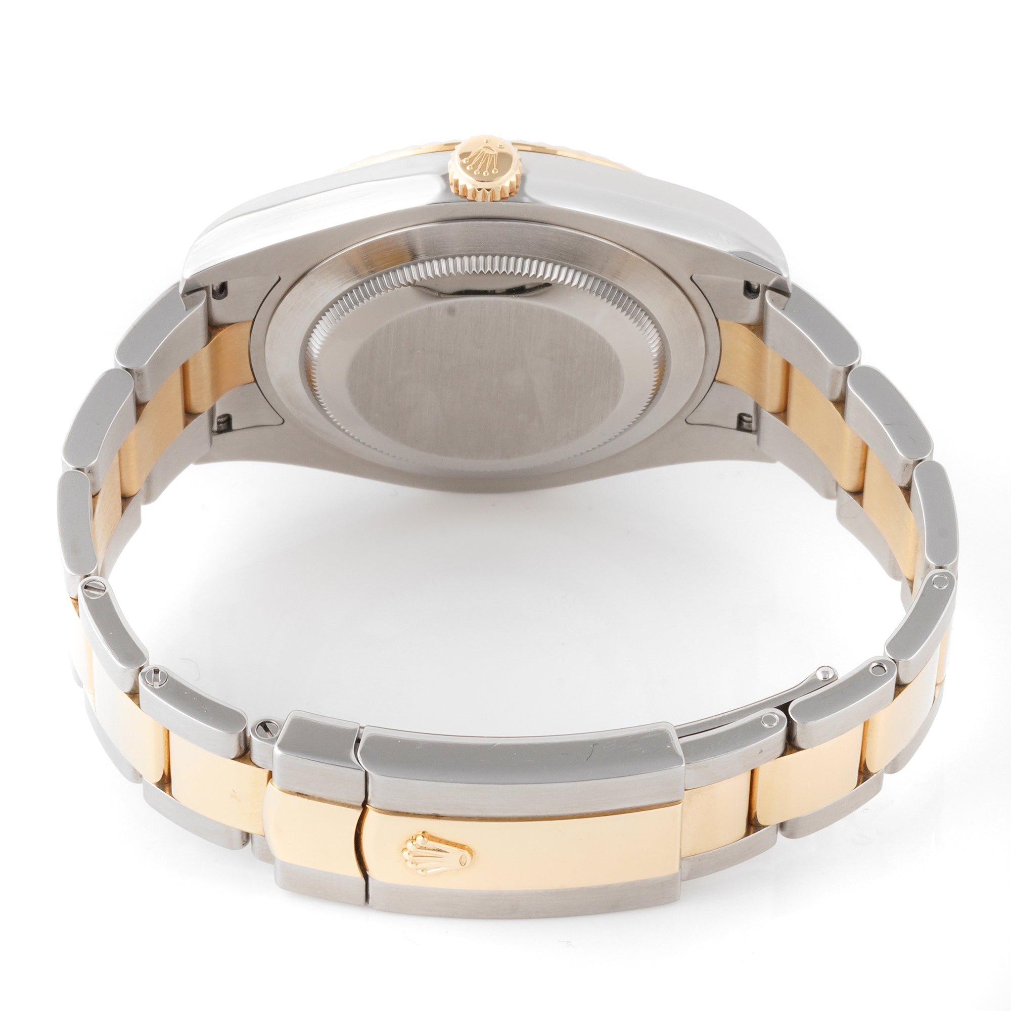 Rolex Datejust II 41mm Stainless Steel & Yellow Gold 116333 Black Dial | Arabic Numerals hour markers, Fluted bezel