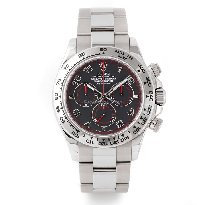 Rolex Daytona 40mm White Gold 116509 | Black Racing Dial | Oyster Band