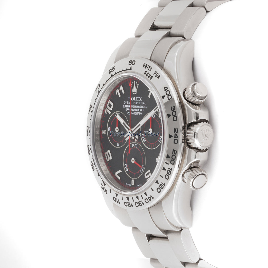 Rolex Daytona 40mm White Gold 116509 | Black Racing Dial | Oyster Band