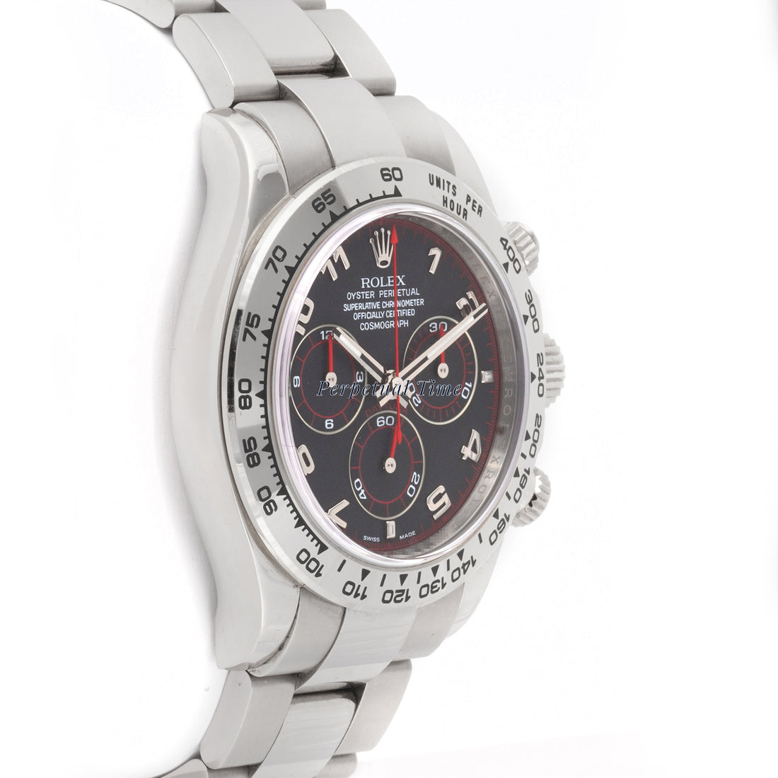 Rolex Daytona 40mm White Gold 116509 | Black Racing Dial | Oyster Band