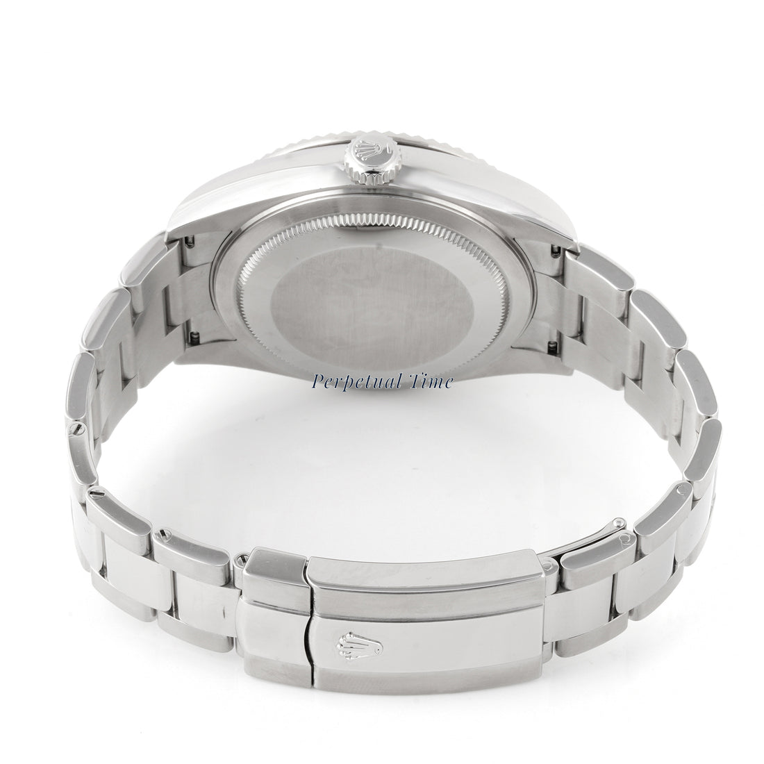 Rolex Sky-Dweller 42mm Stainless Steel & White Gold 326934 Blue Dial | Index hour markers, Fluted bezel