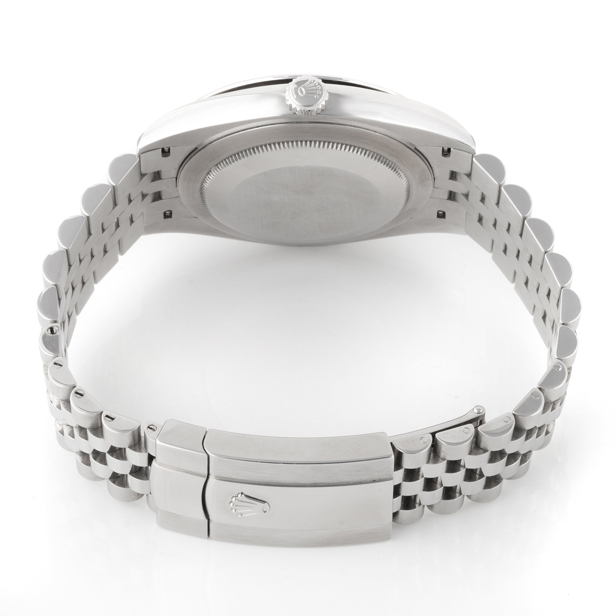 Rolex Datejust 41mm Stainless Steel 126300 Blue Dial | Roman Numerals hour markers, Smooth bezel